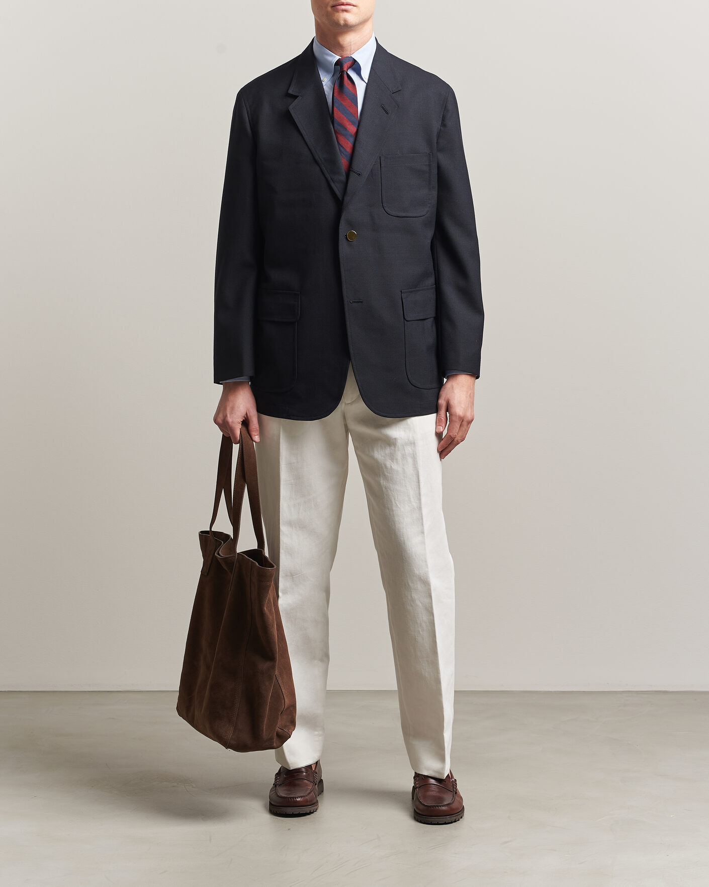Men | Blazers | Kamakura Shirts | Unstructured Ivy Blazer Navy