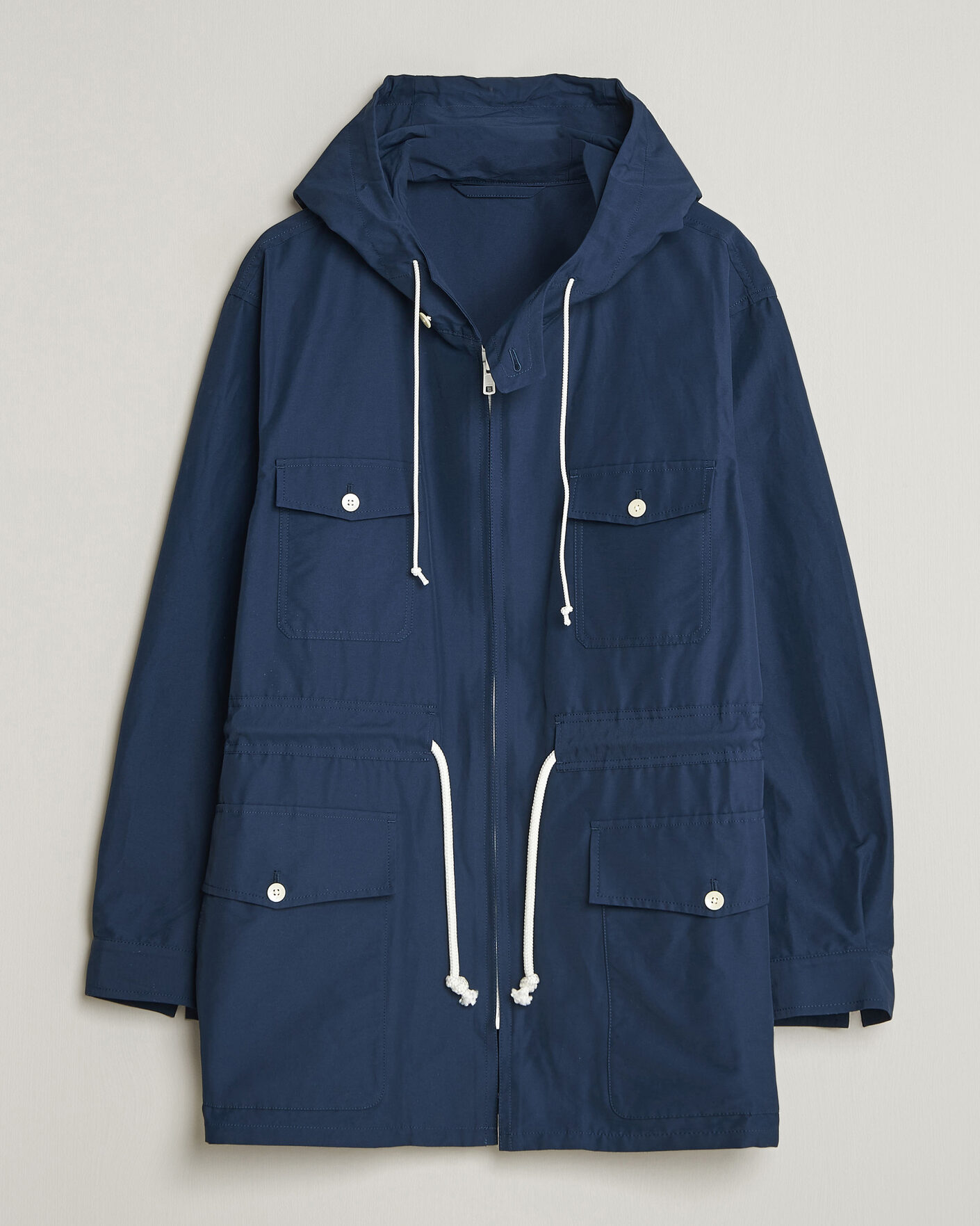 Men | Coats & Jackets | Kamakura Shirts | Marine Parka Navy