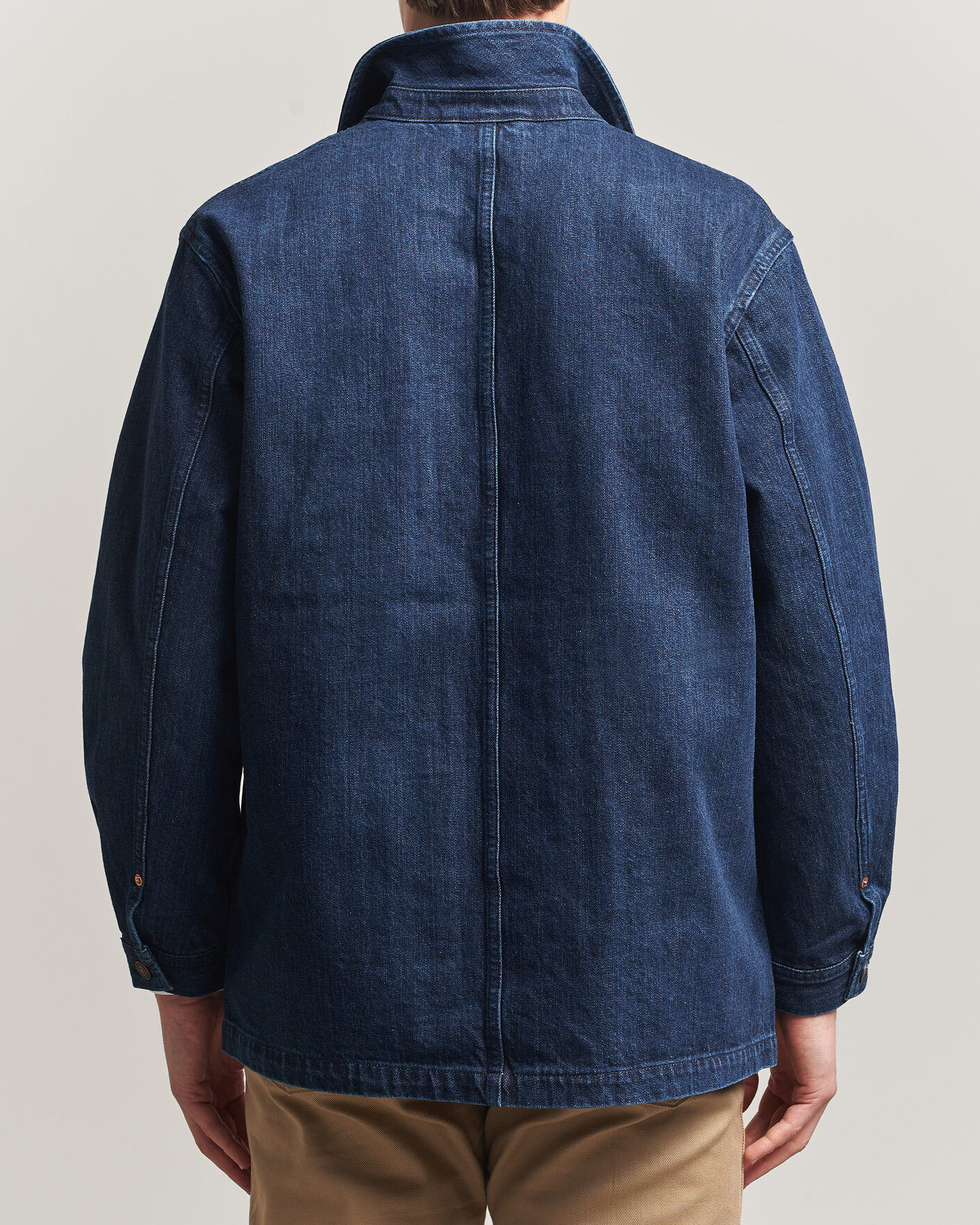 Men | Coats & Jackets | Kamakura Shirts | French Work Jacket Dark Denim