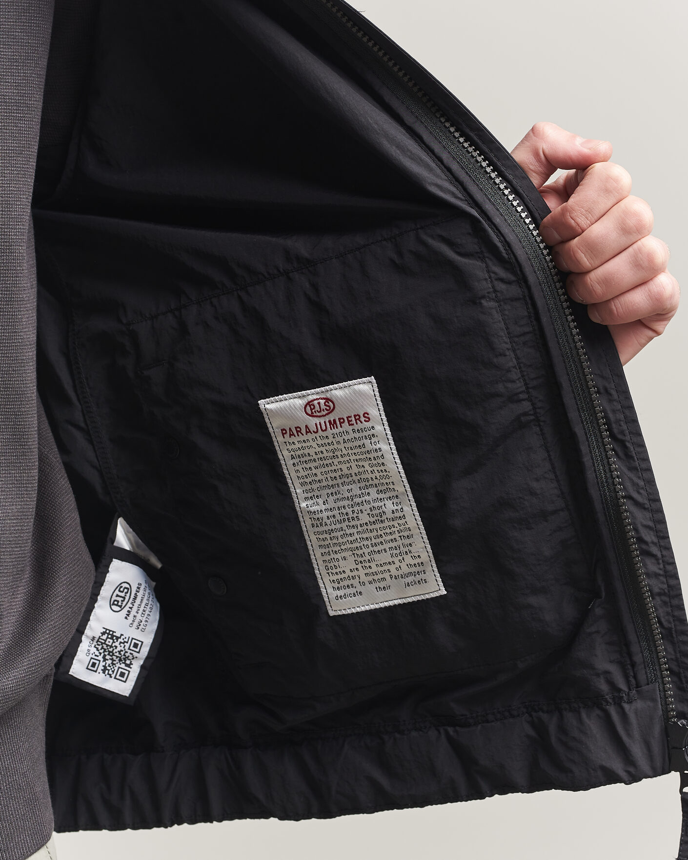 Men | Coats & Jackets | Parajumpers | Rube Smash Peached Nylon Hooded Jacket Black