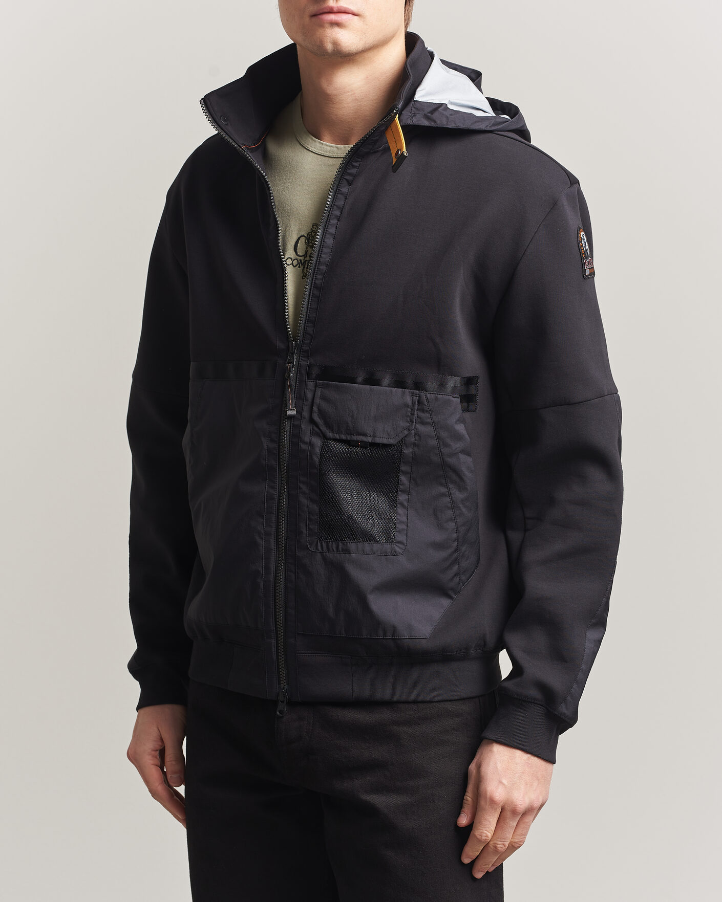 Men | Coats & Jackets | Parajumpers | Kouga Evo Fleece Hooded Hybrid Jacket Black