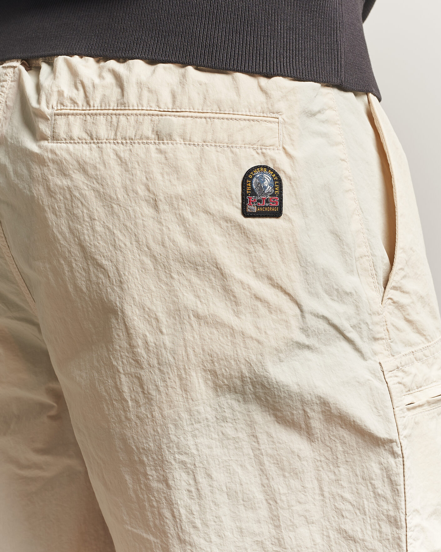 Men | Shorts | Parajumpers | Lex Smash Peached Nylon Shorts Bone