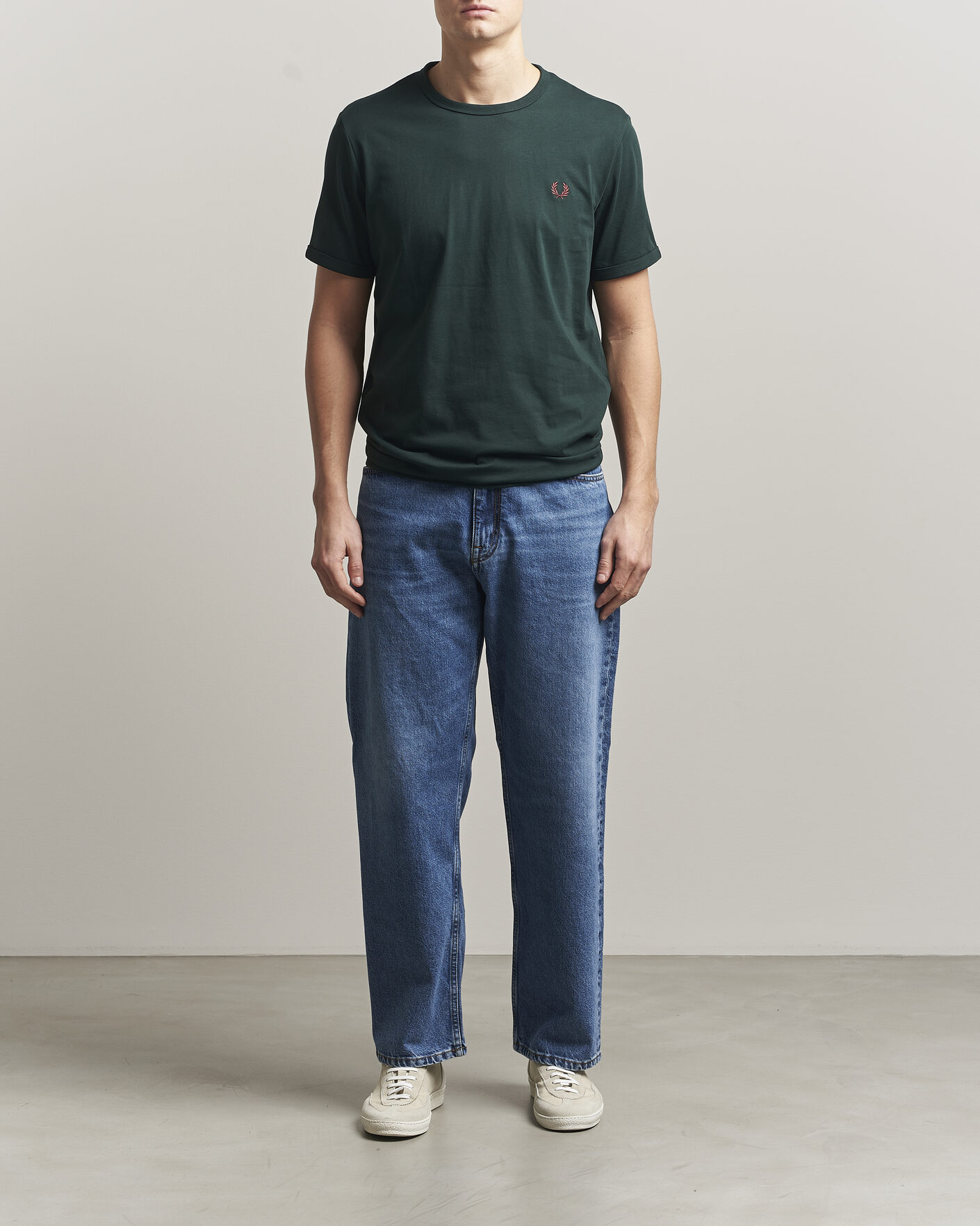 Men | T-Shirts | Fred Perry | Ringer T-Shirt Grassroots Green