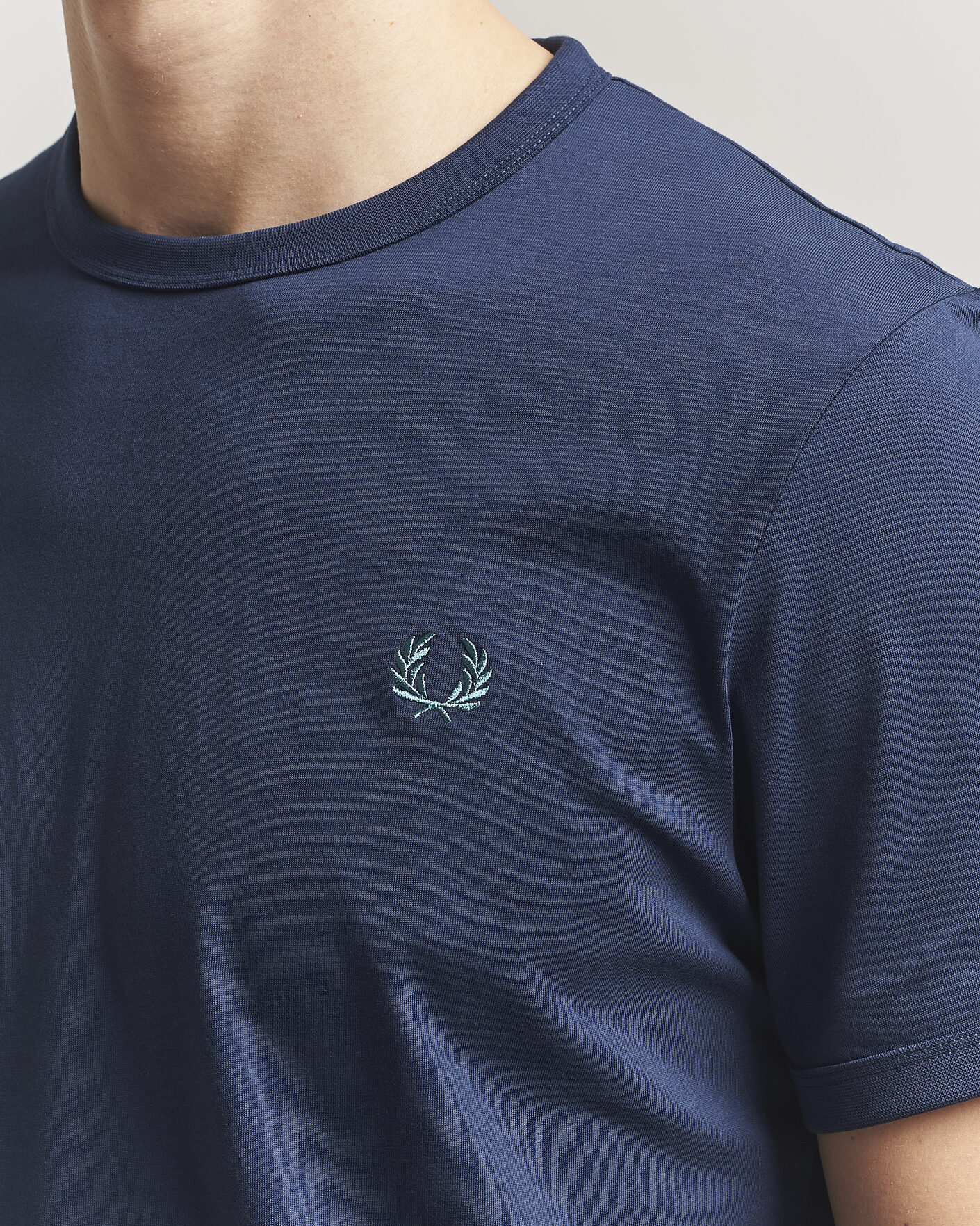 Men | T-Shirts | Fred Perry | Ringer T-Shirt Tennis Blue