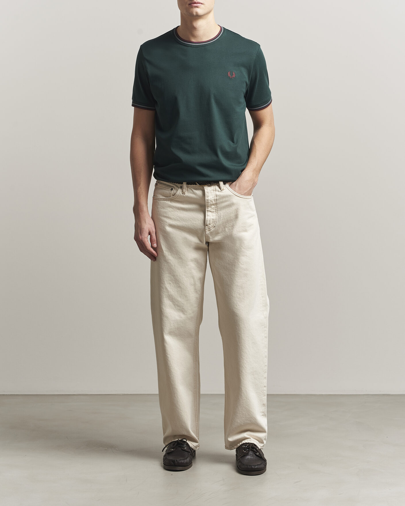 Men | T-Shirts | Fred Perry | Twin Tipped T-Shirt Grassroots Green