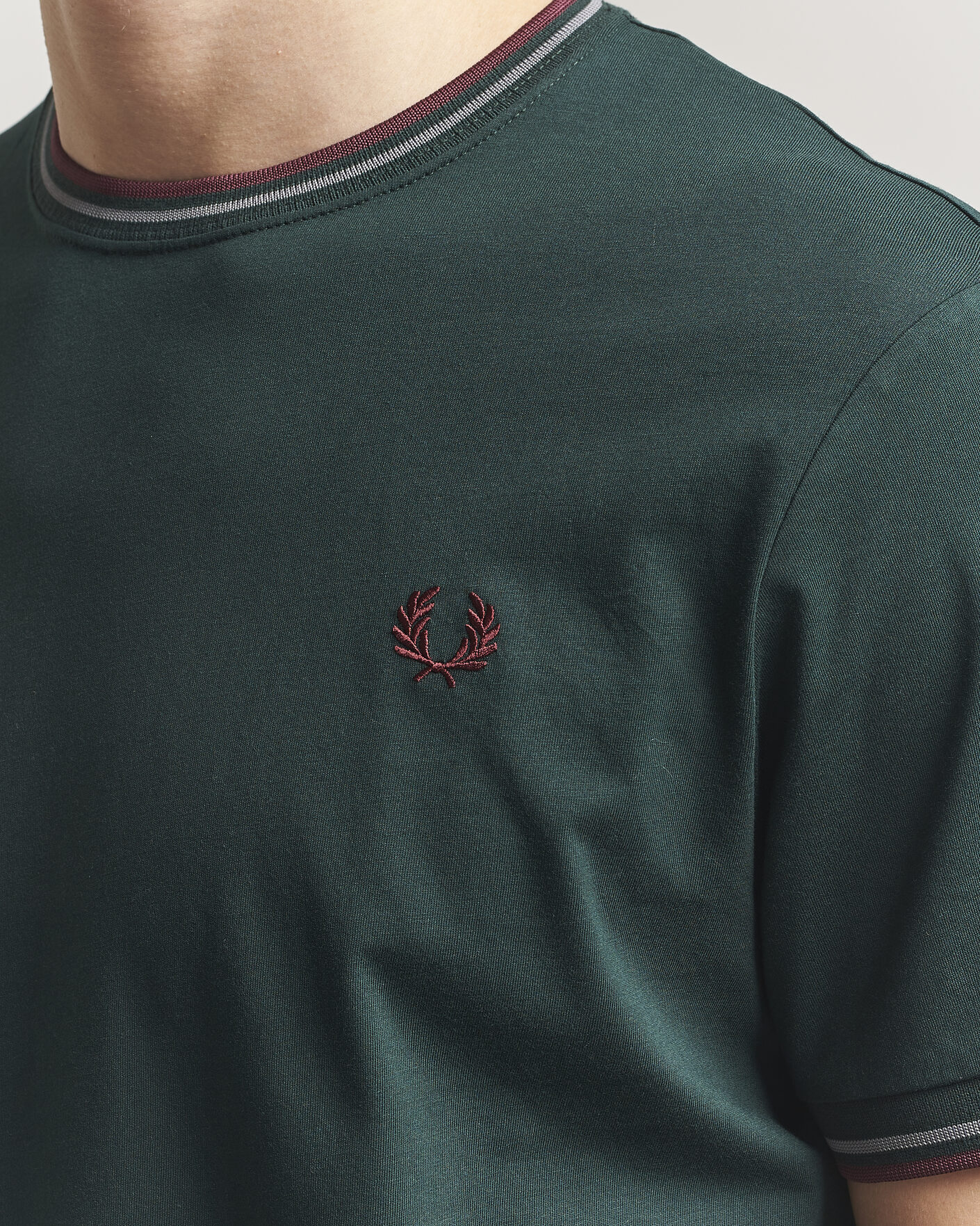 Men | T-Shirts | Fred Perry | Twin Tipped T-Shirt Grassroots Green