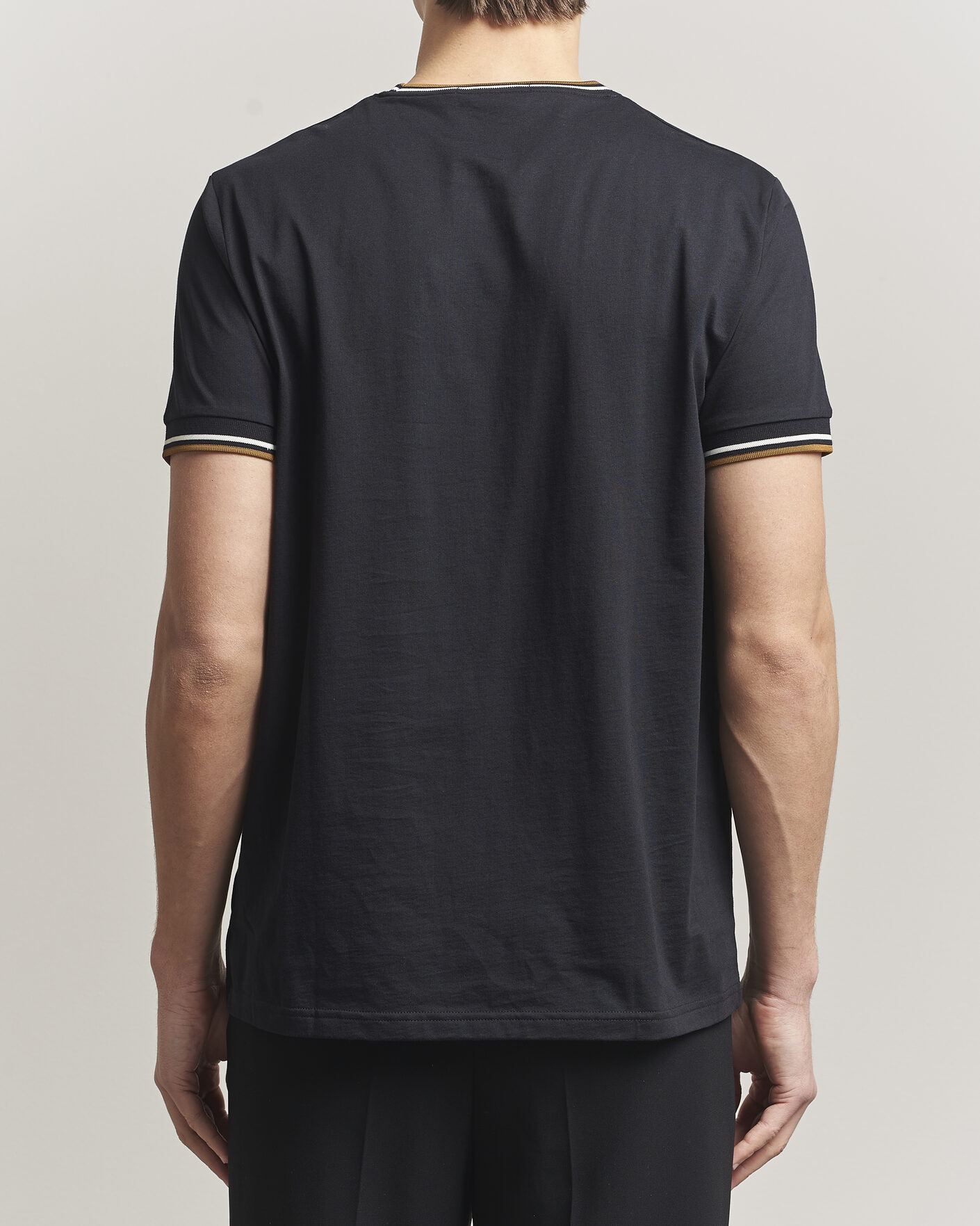 Men | T-Shirts | Fred Perry | Twin Tipped T-Shirt Black