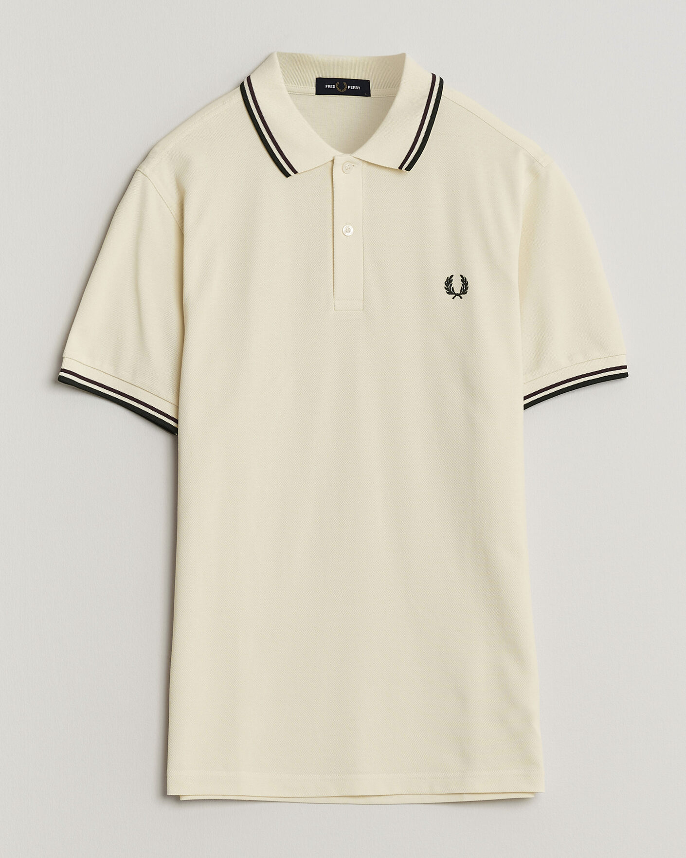 Men | Polo Shirts | Fred Perry | Twin Tipped Polo Shirt Ecru