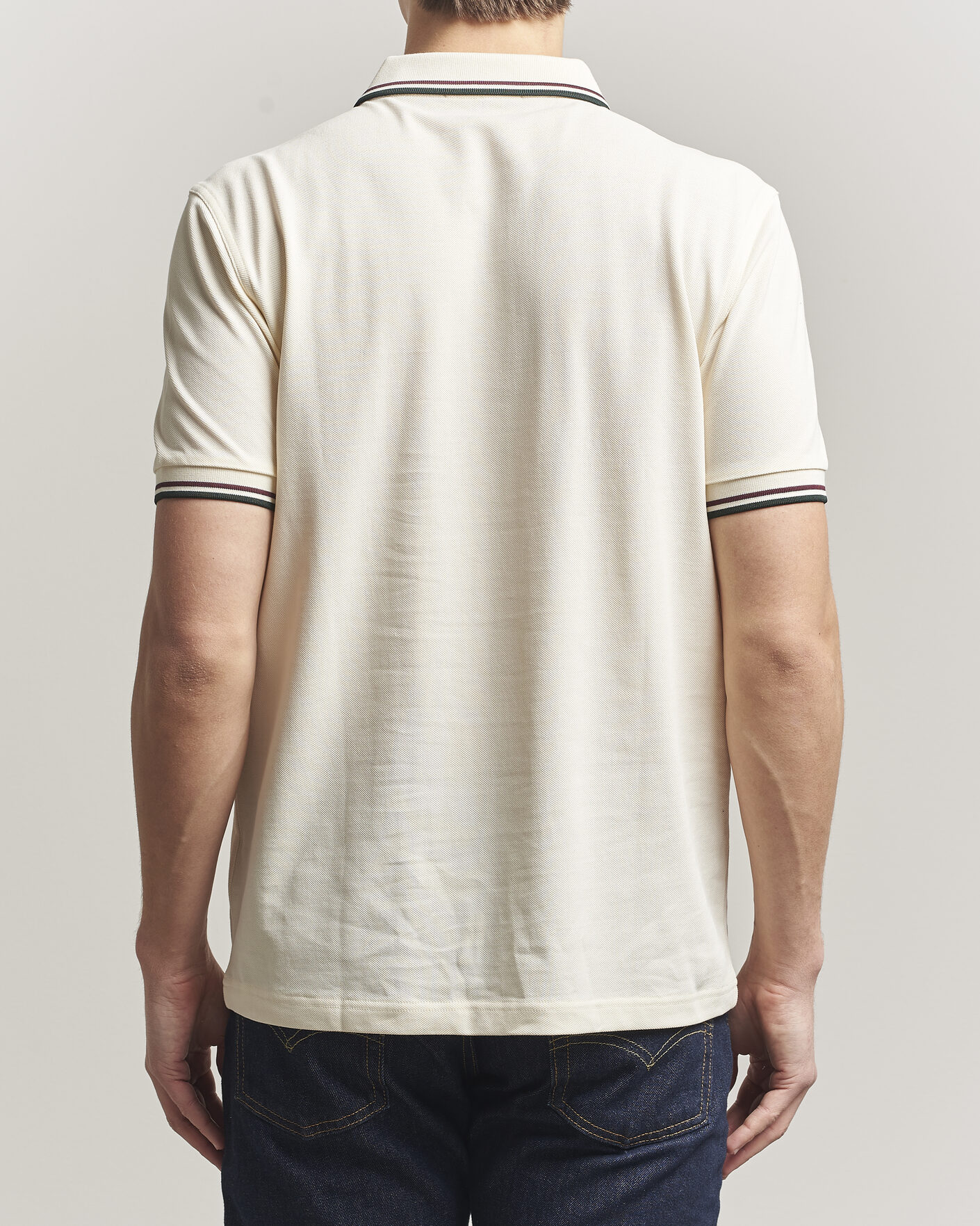 Men | Polo Shirts | Fred Perry | Twin Tipped Polo Shirt Ecru