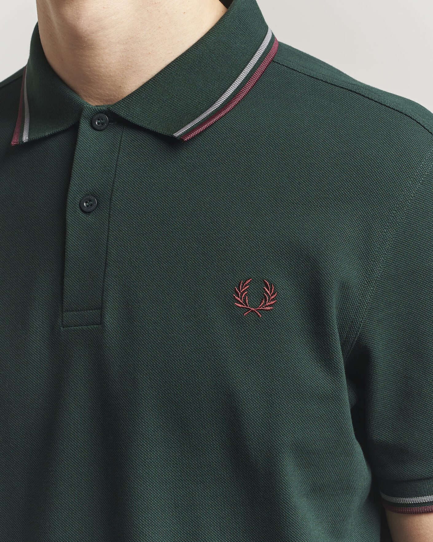 Men | Polo Shirts | Fred Perry | Twin Tipped Polo Shirt Grassroots Green