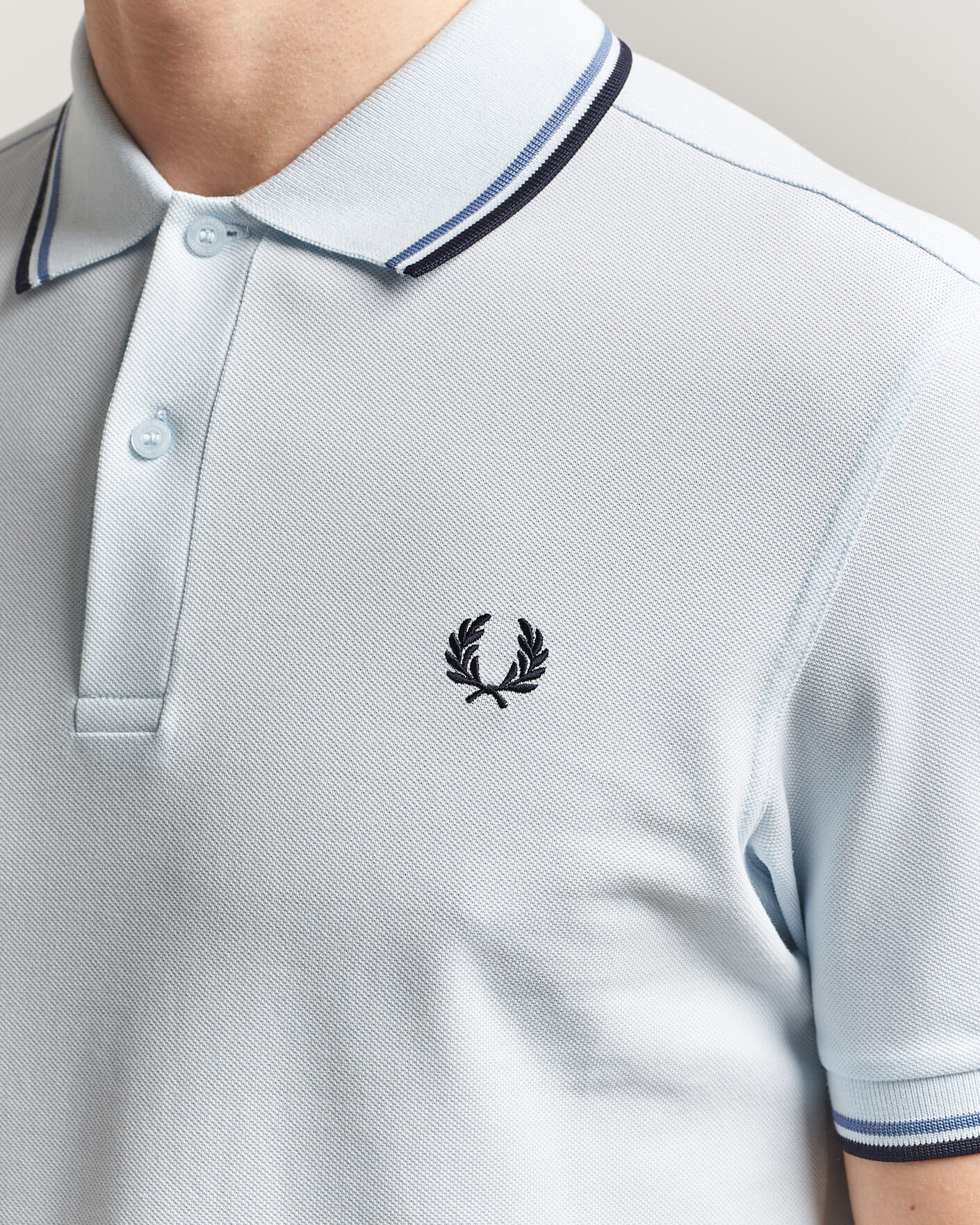 Men | Polo Shirts | Fred Perry | Twin Tipped Polo Shirt Light Ice