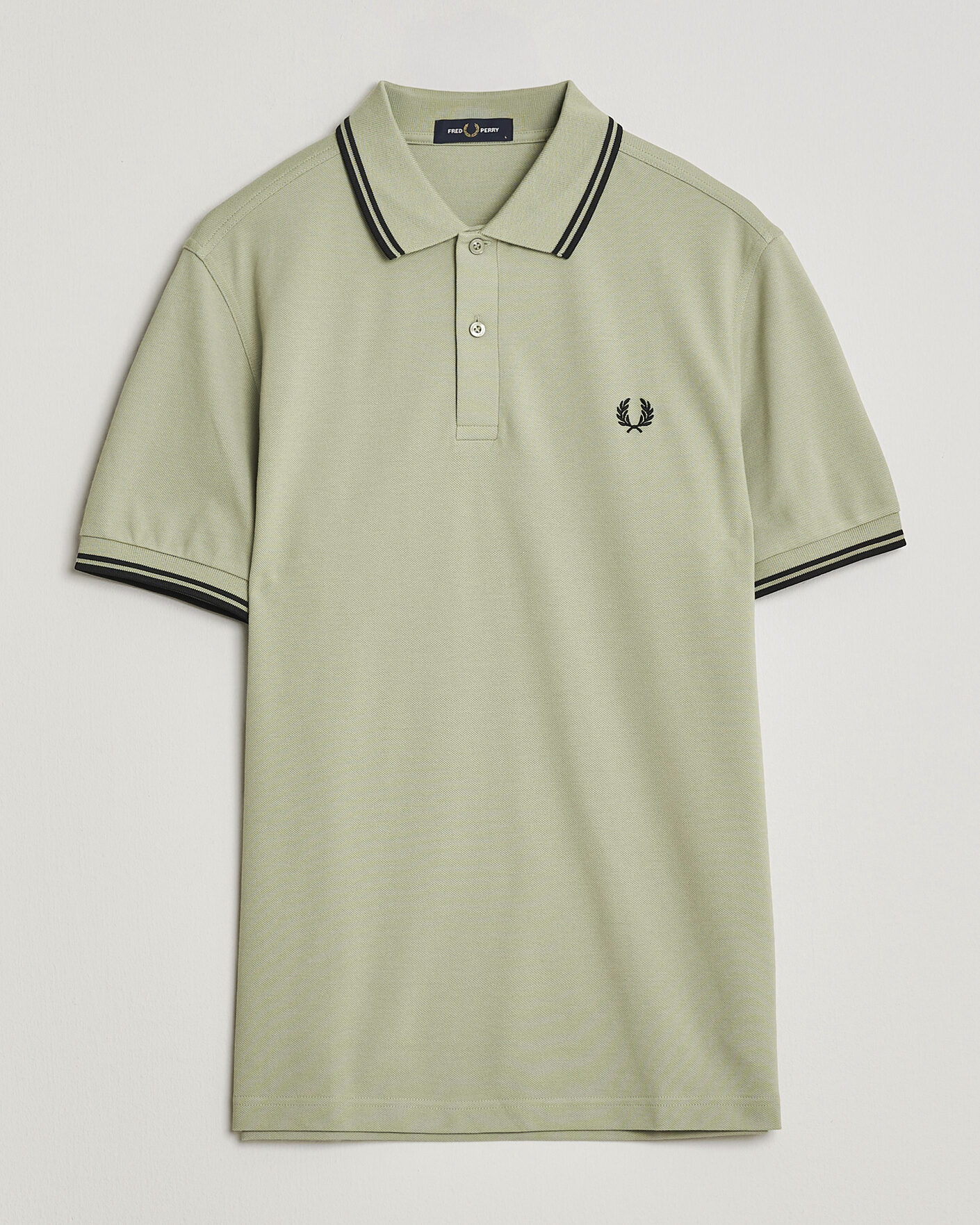 Men | Polo Shirts | Fred Perry | Twin Tipped Polo Shirt Seagrass Green