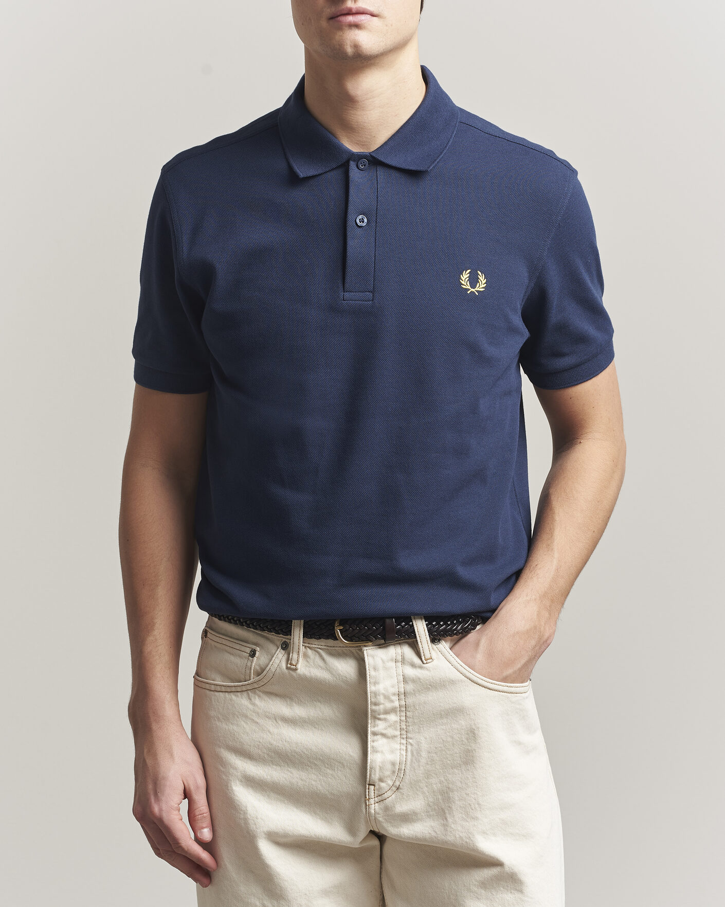 Men | Polo Shirts | Fred Perry | Plain Polo Tennis Blue