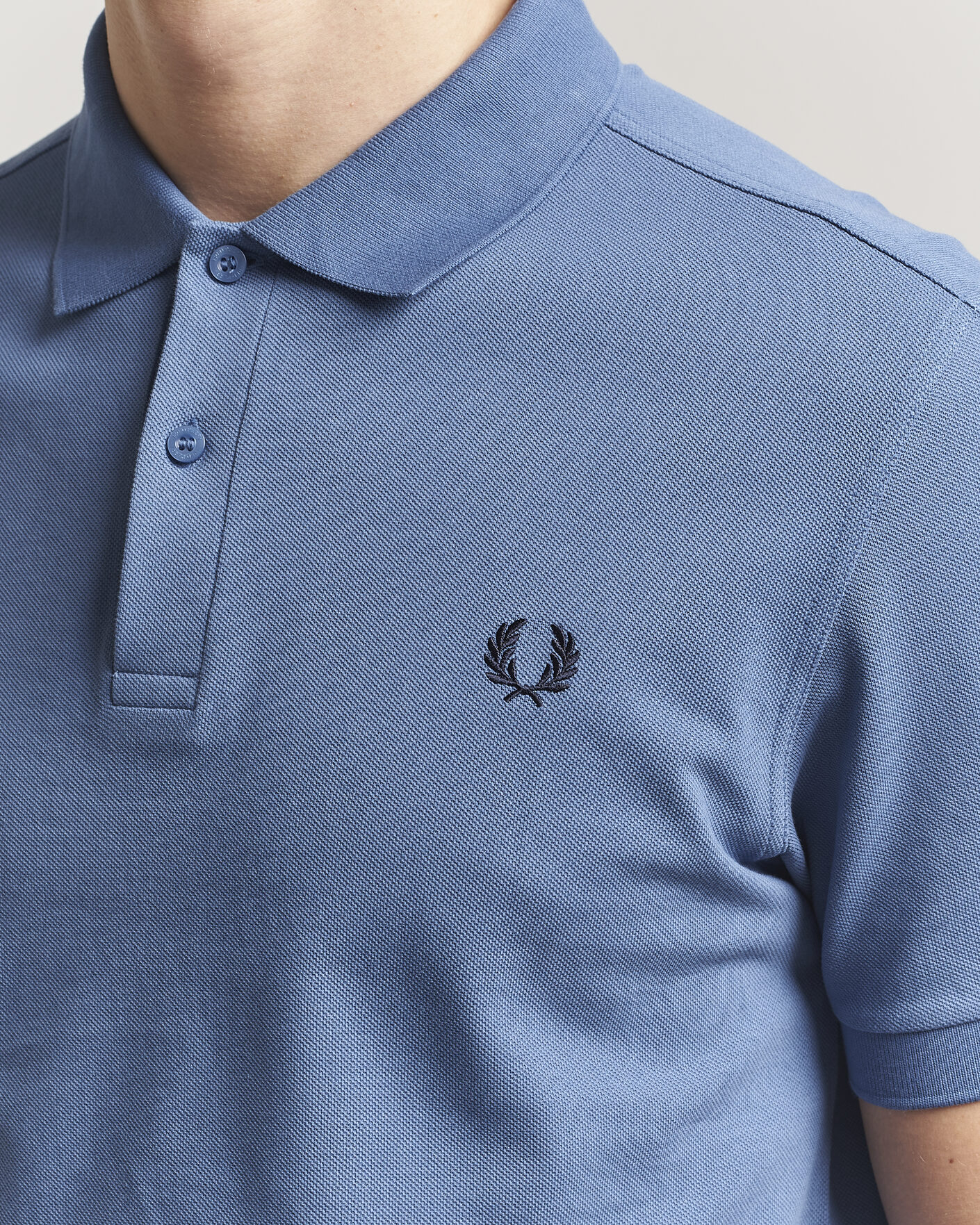Men | Polo Shirts | Fred Perry | Plain Polo Ace Blue