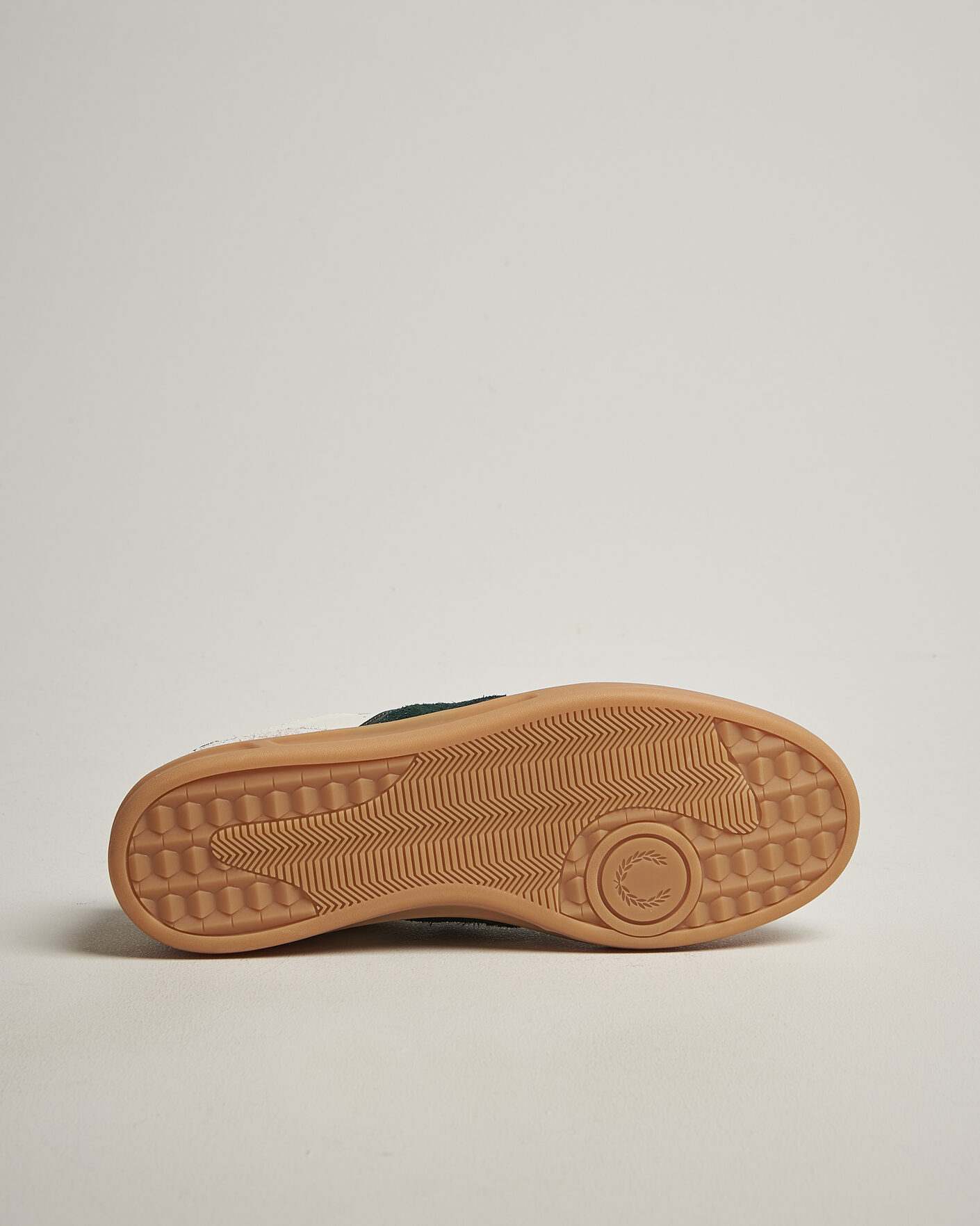 Men | Sneakers | Fred Perry | B4 Leather/Suede Sneaker Light Ecru/Green