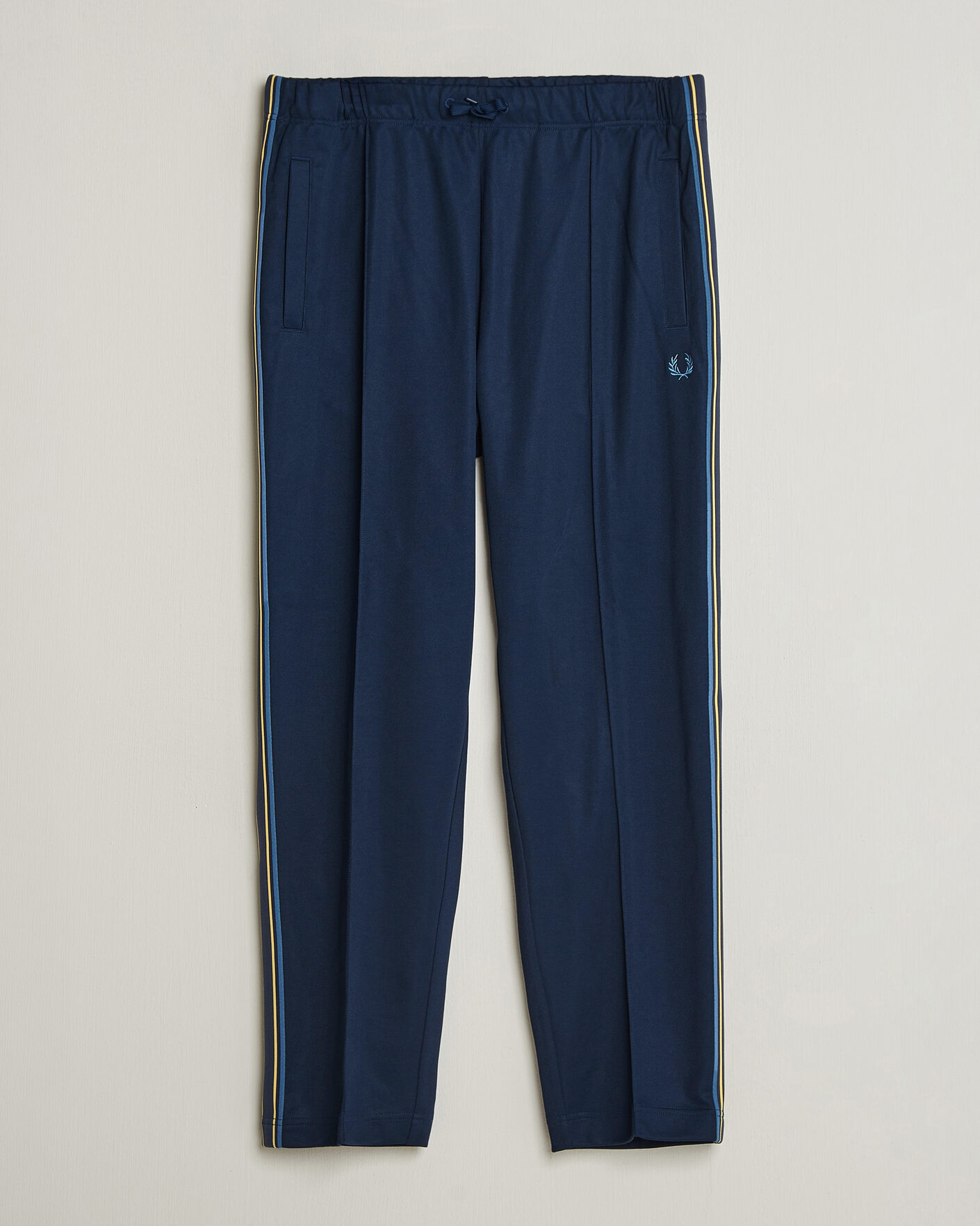 Men | Trousers | Fred Perry | Tramline Taped Track Pants Tennis Blue