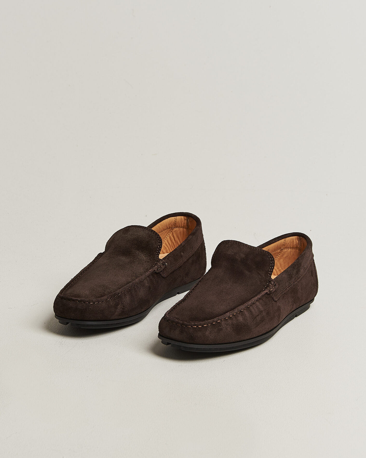 Men | Moccasins | Gant | Wilmon Suede Car Shoe Dark Brown
