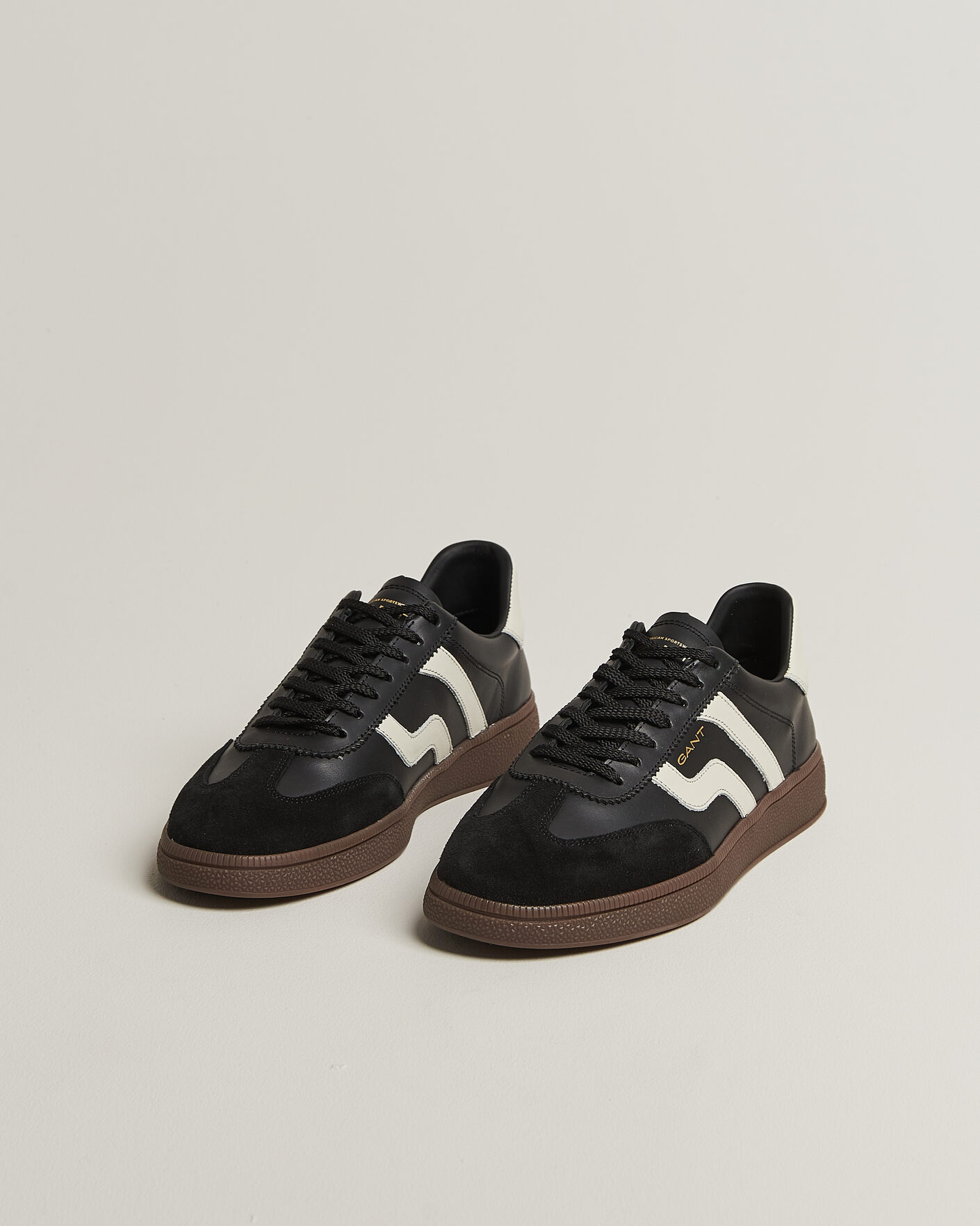 Men | Sneakers | Gant | Cuzmo Leather/Suede Sneaker Black/White