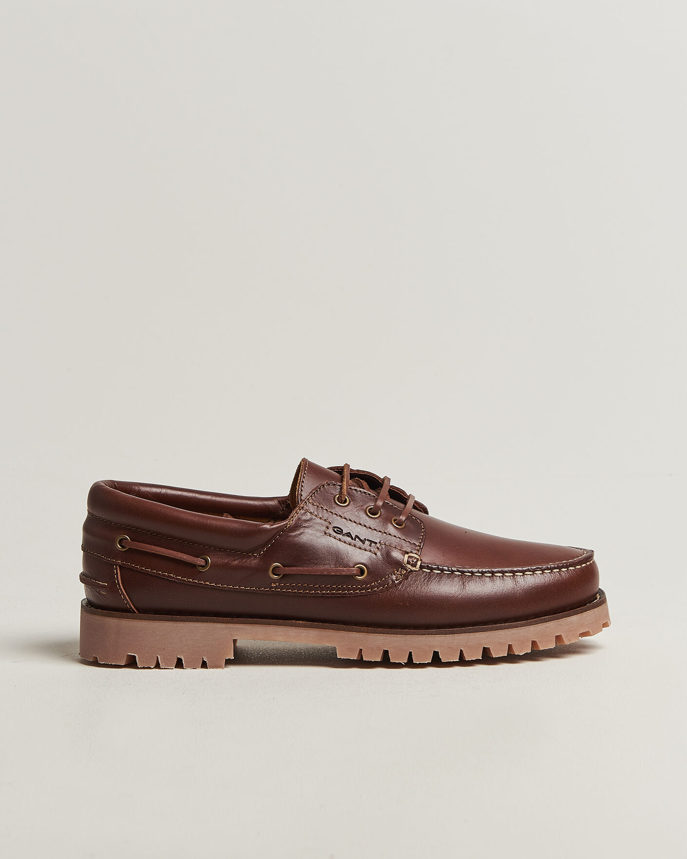 Men | Boat Shoes | Gant | Tratton Leather Boat Shoe Brown