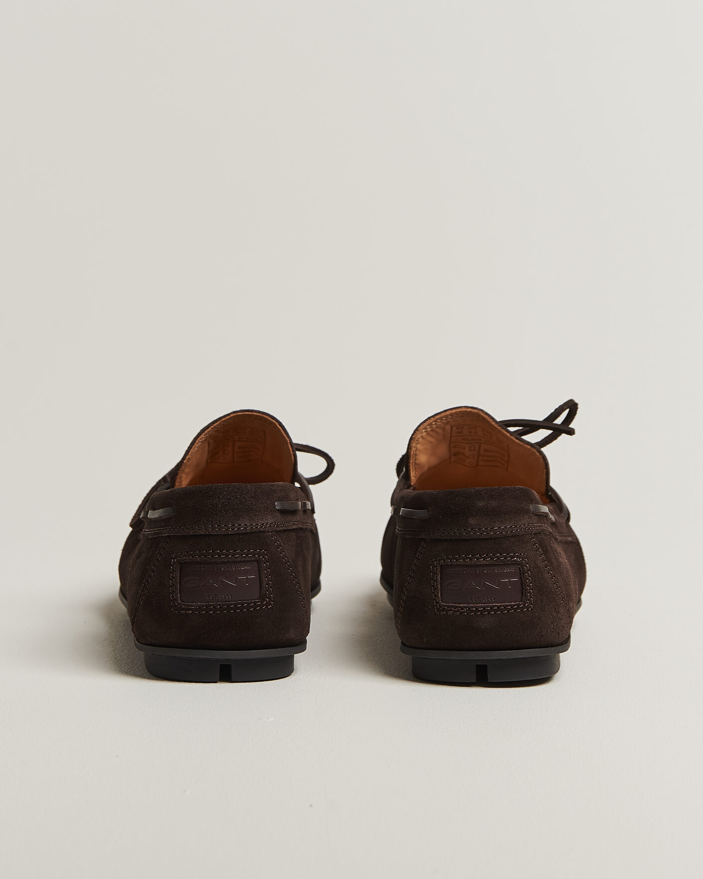 Men | Moccasins | Gant | Wilmon Laced Suede Car Shoe Dark Brown