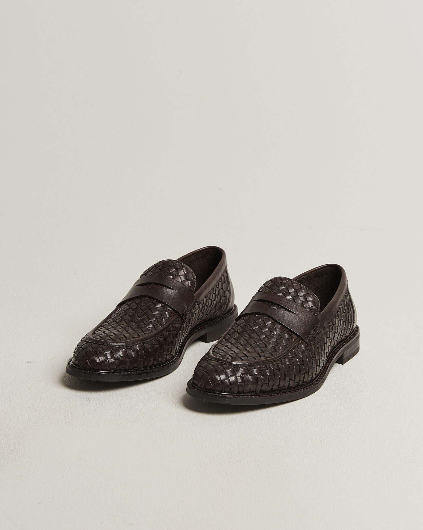Men | Loafers | GANT | Lozham Braided Leather Loafer Dark Brown