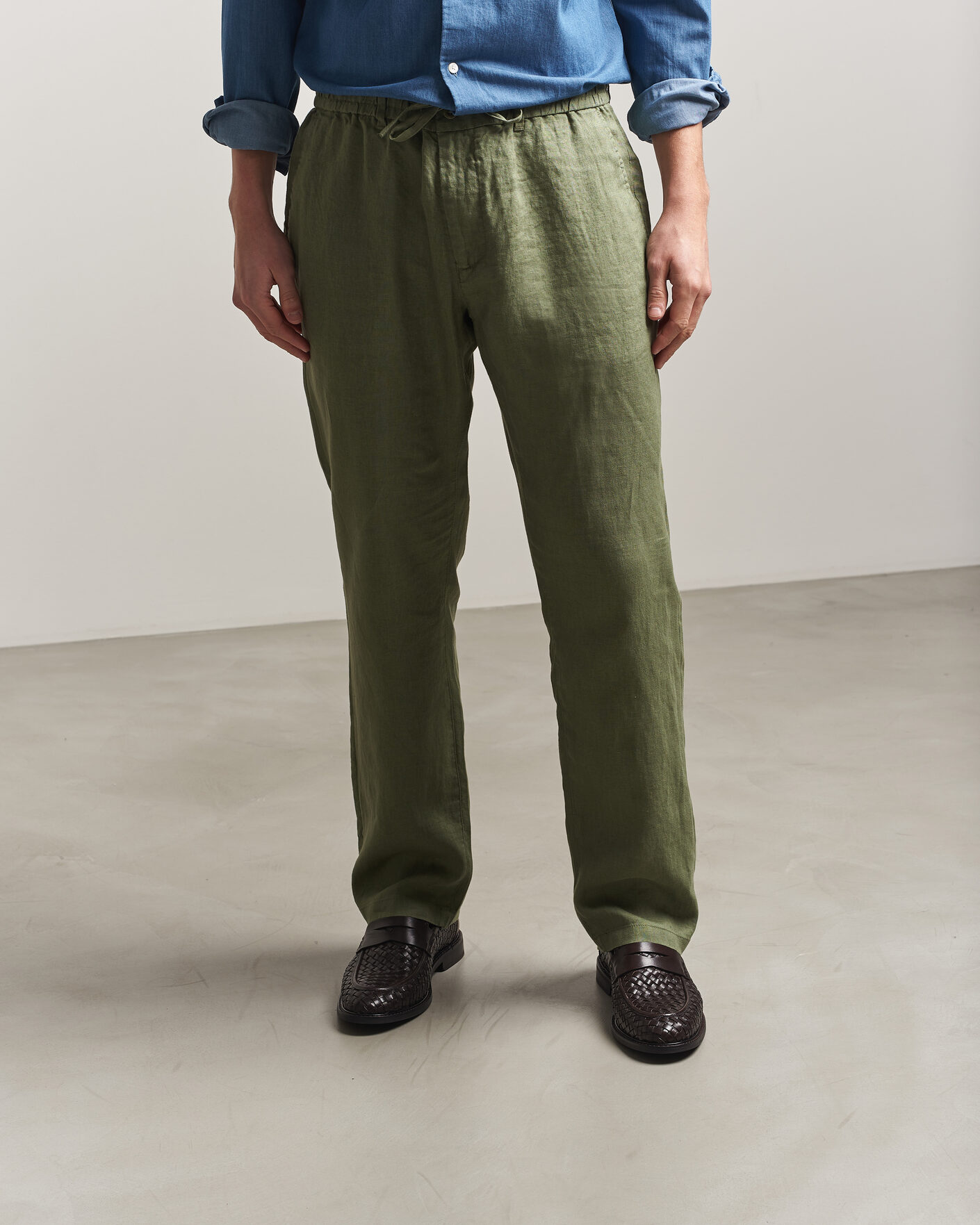 Men | Loafers | Gant | Lozham Braided Leather Loafer Dark Brown