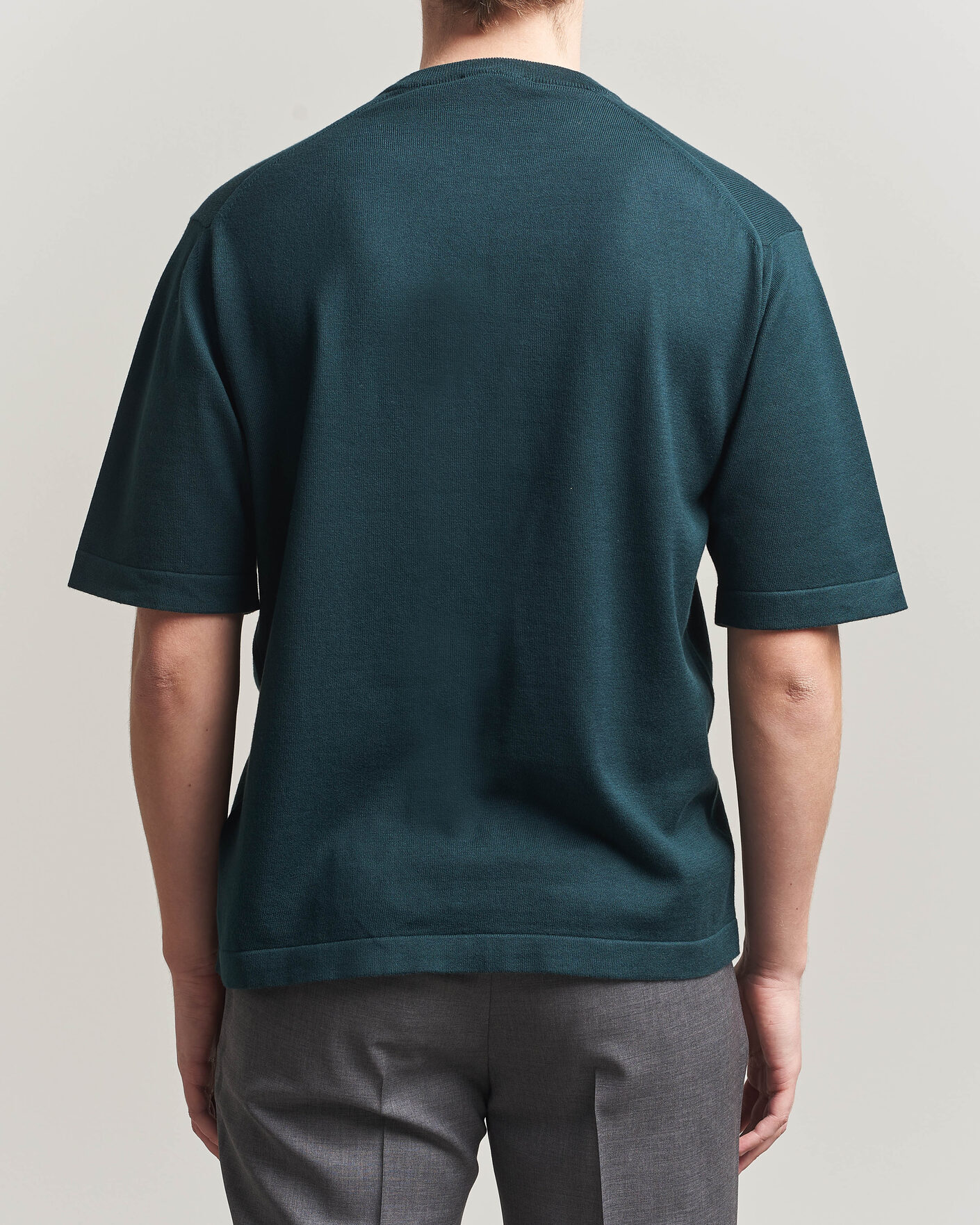 Men | T-Shirts | John Smedley | Tindall Sea Island Cotton T-Shirt Rainforest