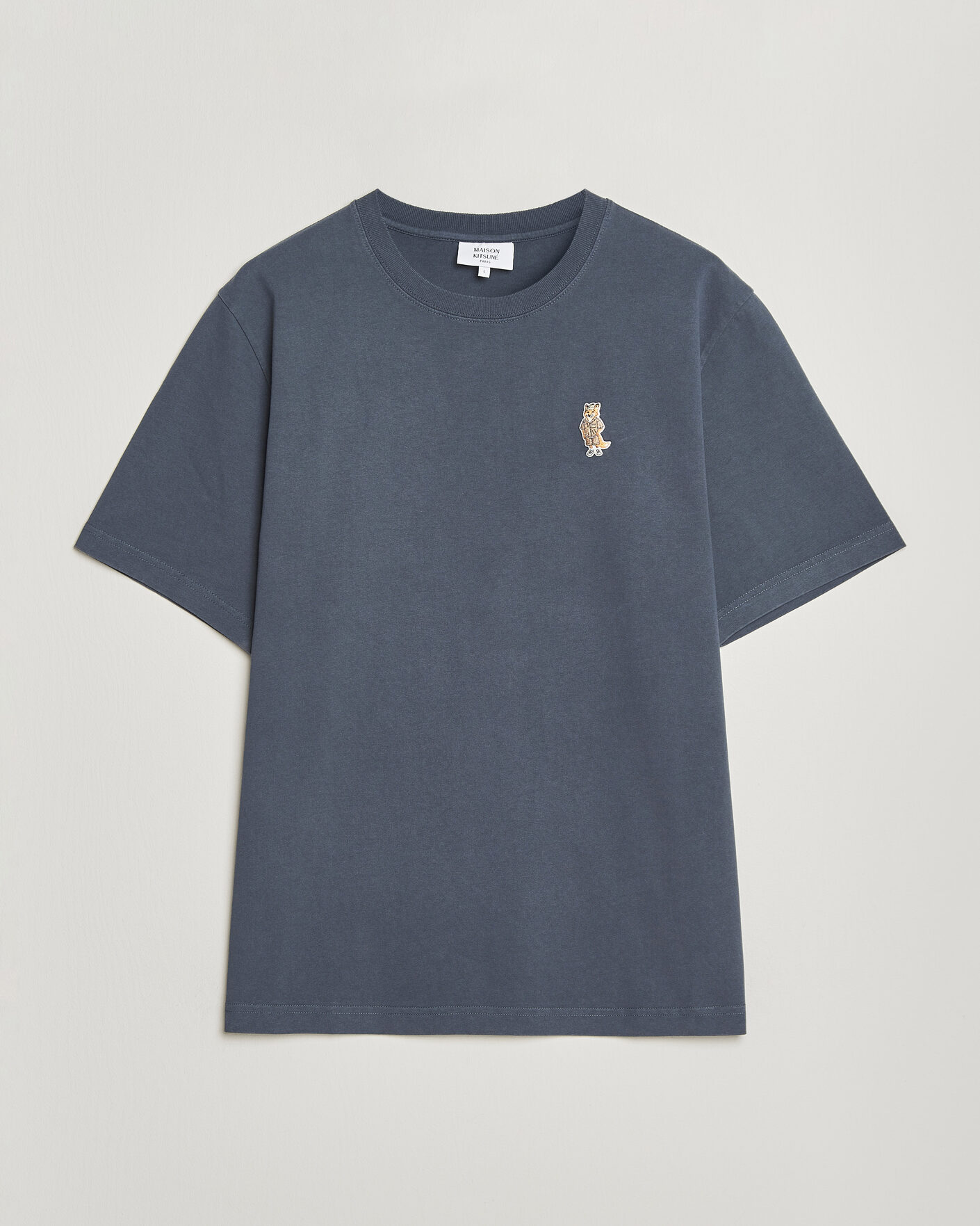 Men | T-Shirts | Maison Kitsuné | Dressed Fox T-Shirt Shadow Blue