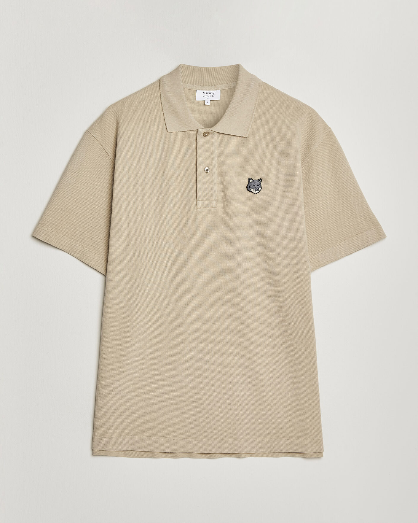 Men | Polo Shirts | Maison Kitsuné | Bold Fox Head Polo Tea Leaf