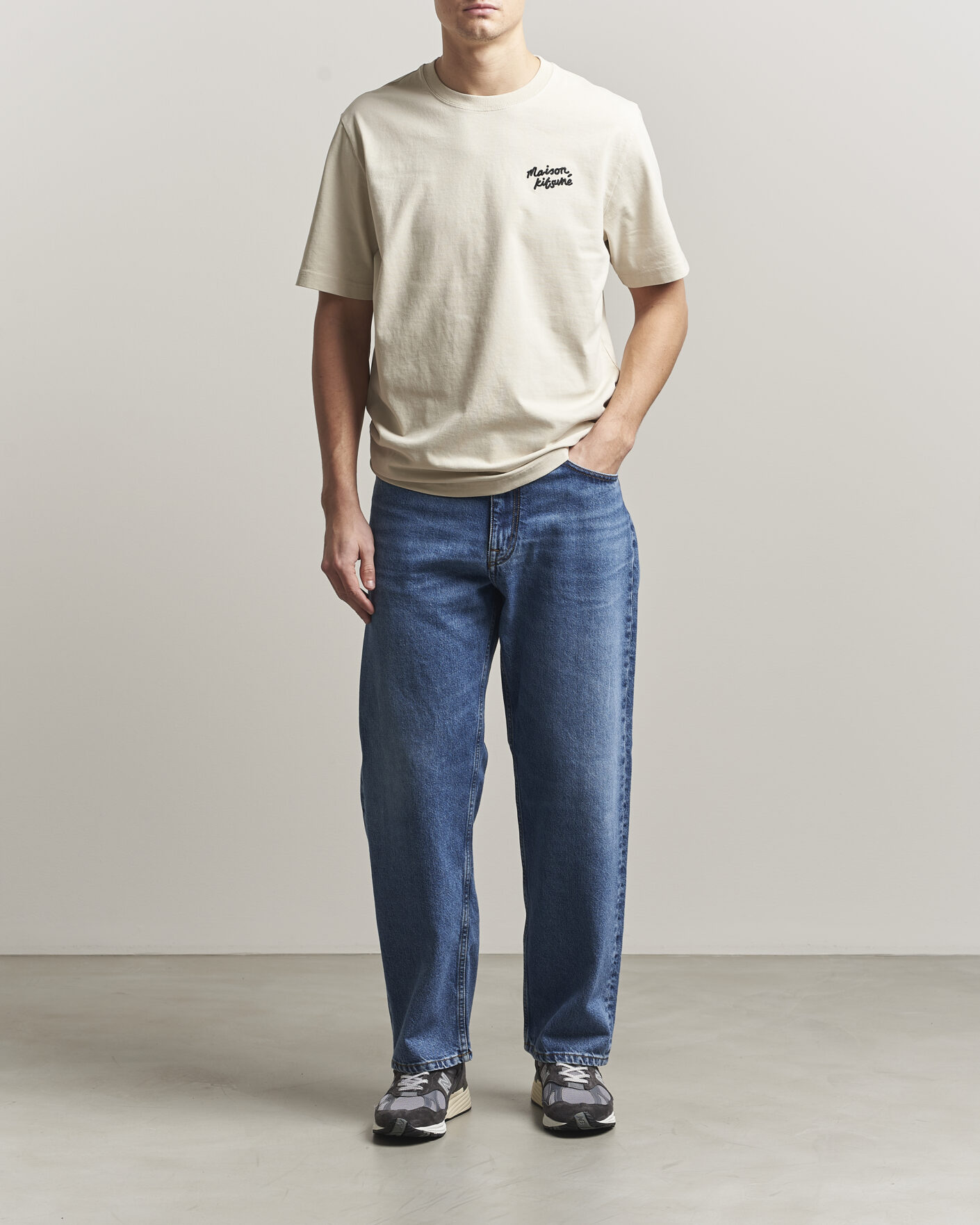 Men | T-Shirts | Maison Kitsuné | Handwriting T-Shirt Pelican