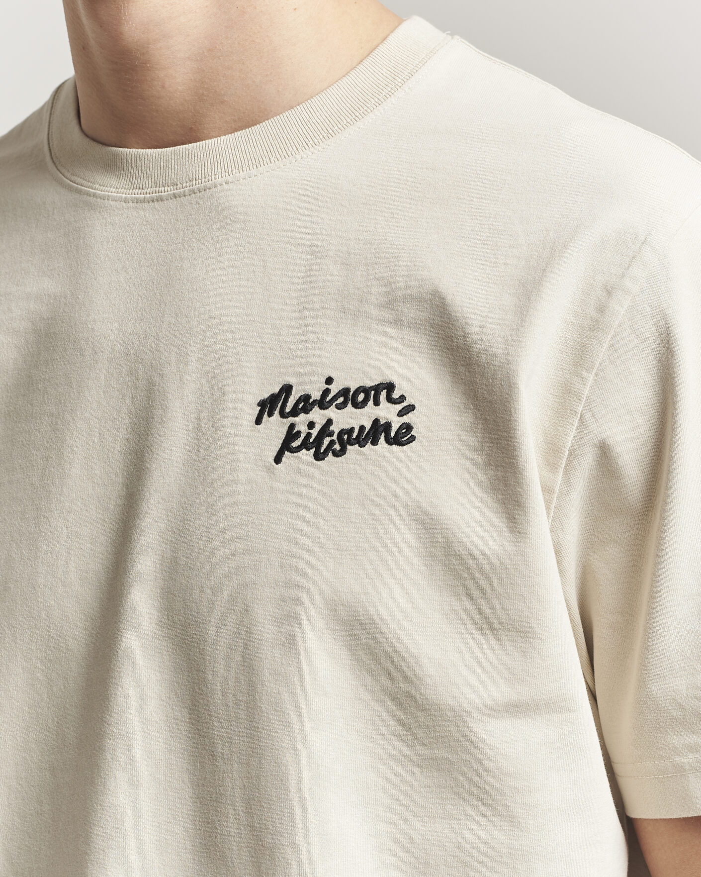 Men | T-Shirts | Maison Kitsuné | Handwriting T-Shirt Pelican