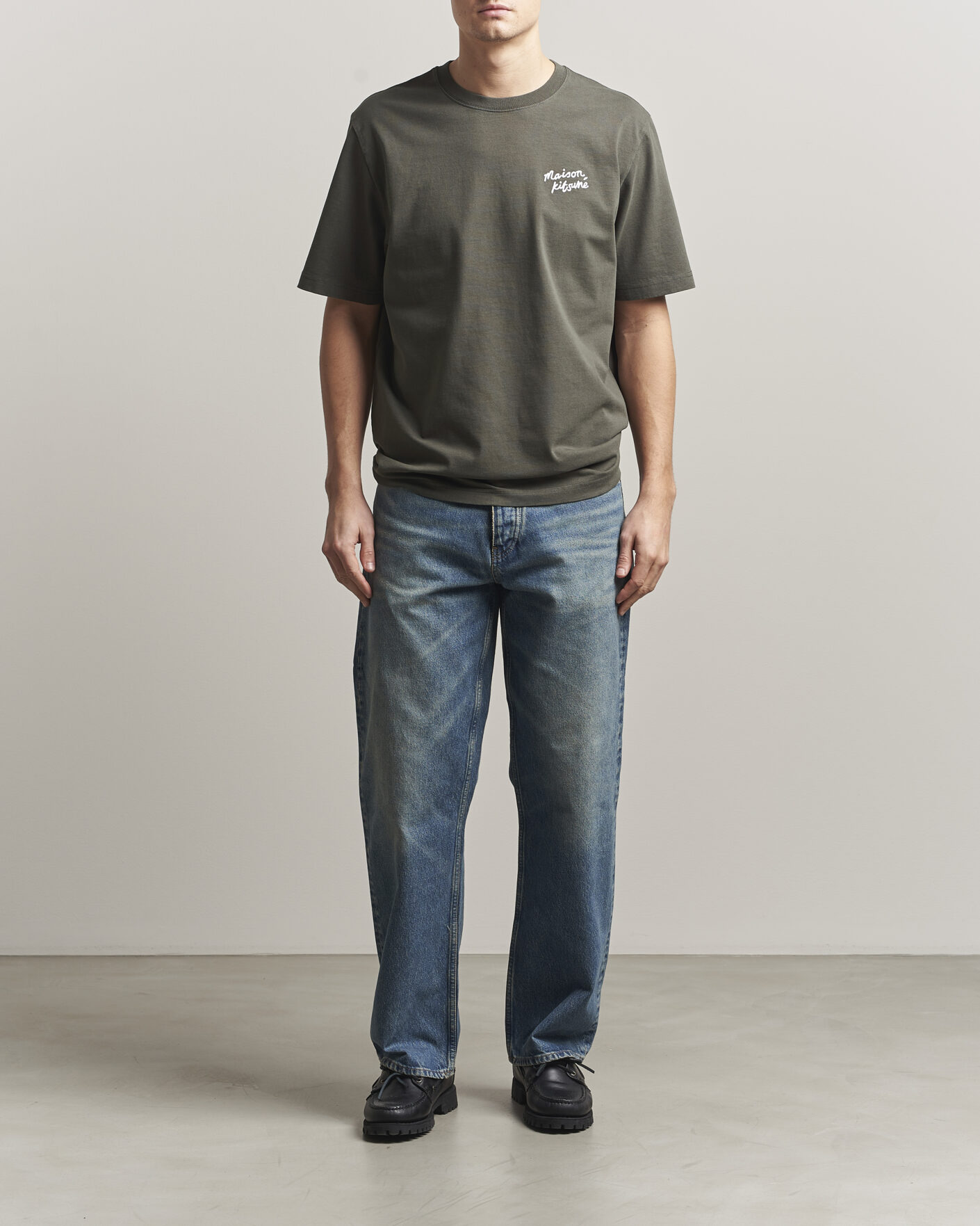Men | T-Shirts | Maison Kitsuné | Handwriting T-Shirt Beluga