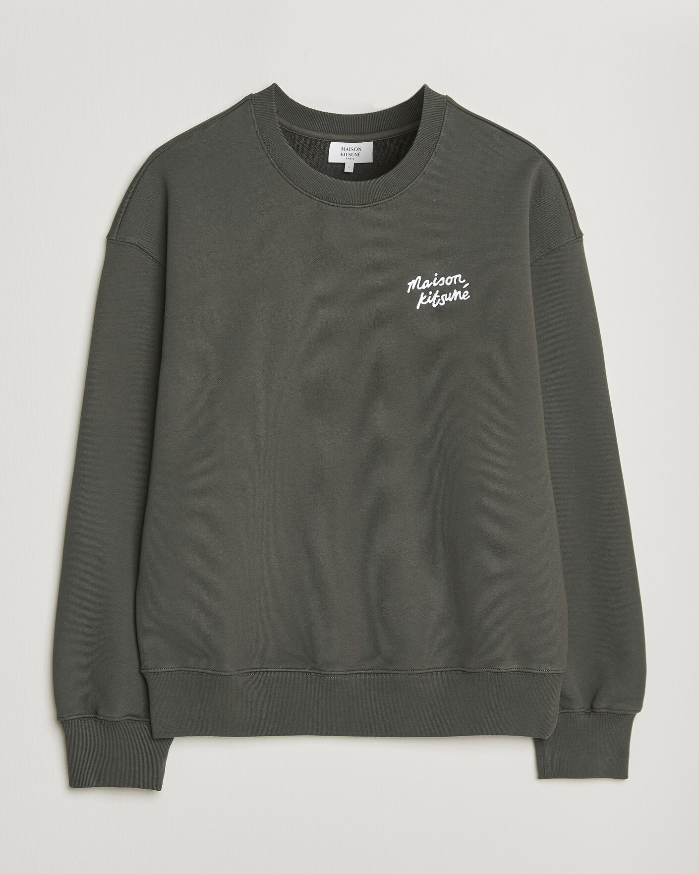 Men | Sweaters & Knitwear | Maison Kitsuné | Handwriting Sweatshirt Beluga