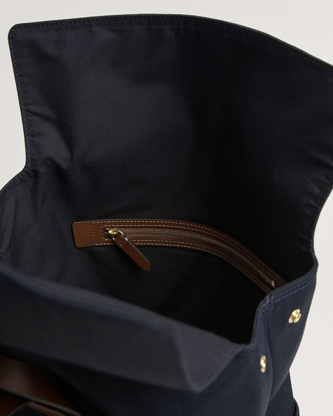 Men | Mismo M/S Nylon Backpack Deep Sea Blue/Cuoio | Mismo | M/S Nylon Backpack Deep Sea Blue/Cuoio
