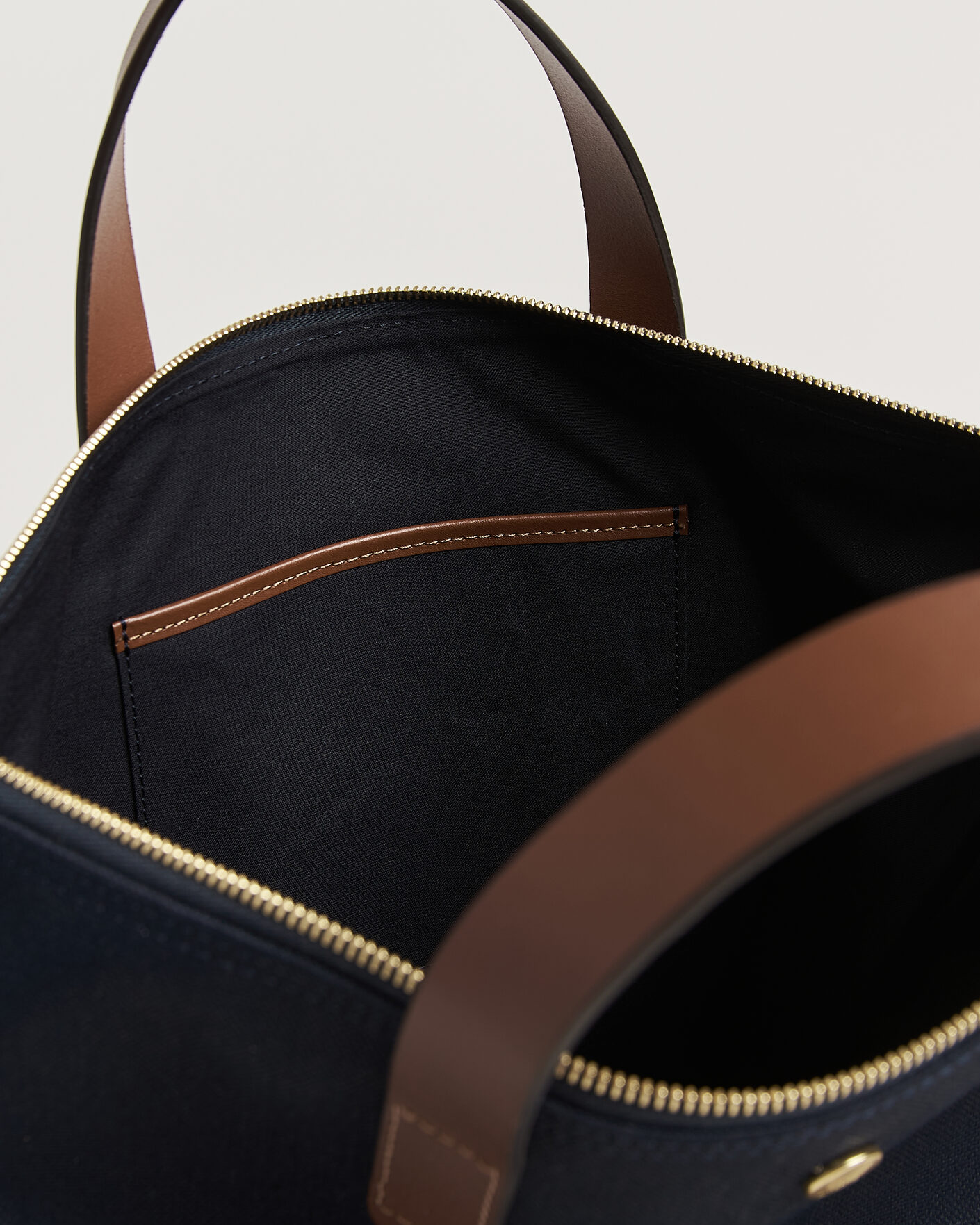 Men | Mismo M/S Canvas Shopper Deep Sea Blue/Cuoio | Mismo | M/S Canvas Shopper Deep Sea Blue/Cuoio