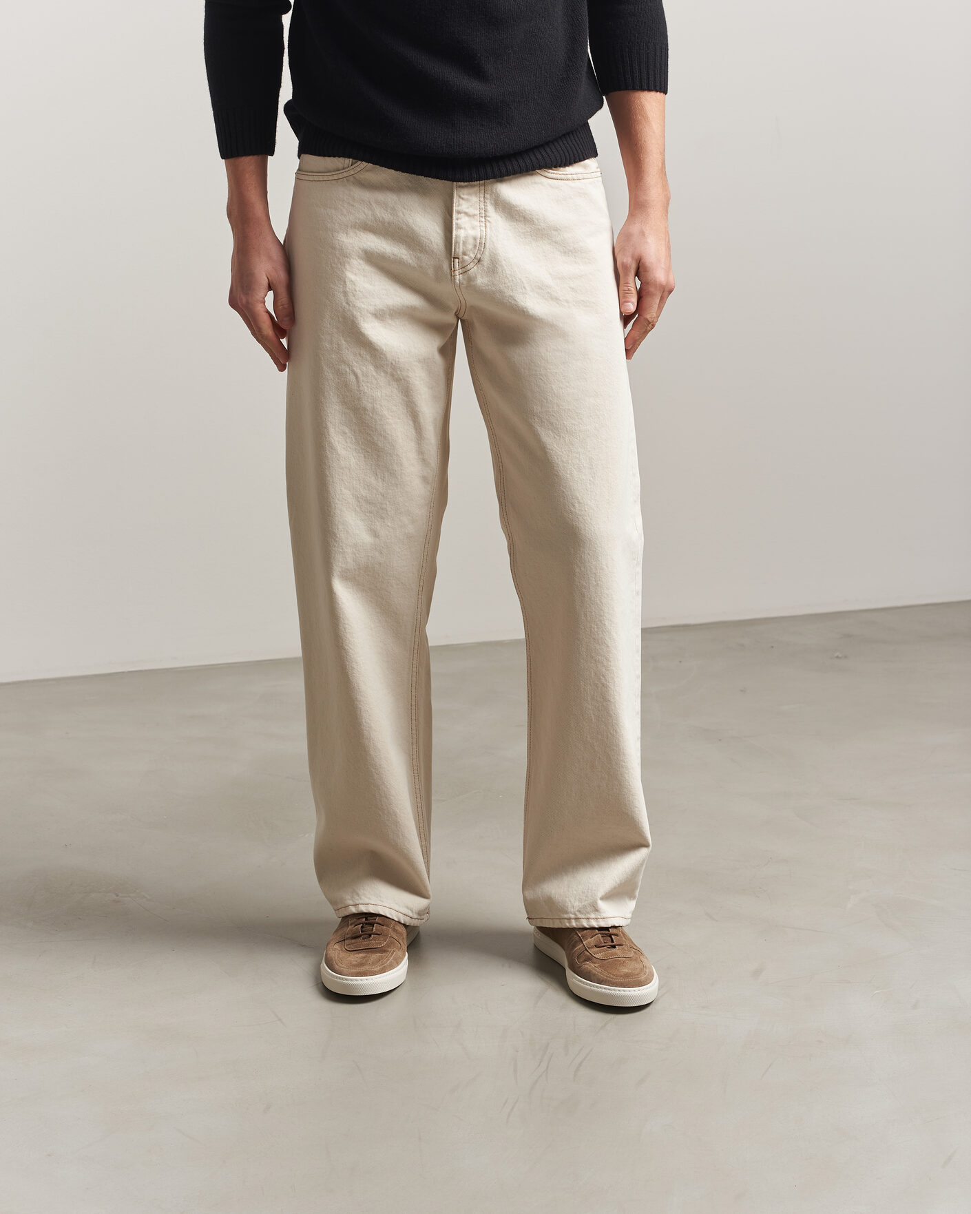 Men | Sneakers | Common Projects | BBall Slim Deconstructed Suede Sneaker Taupe