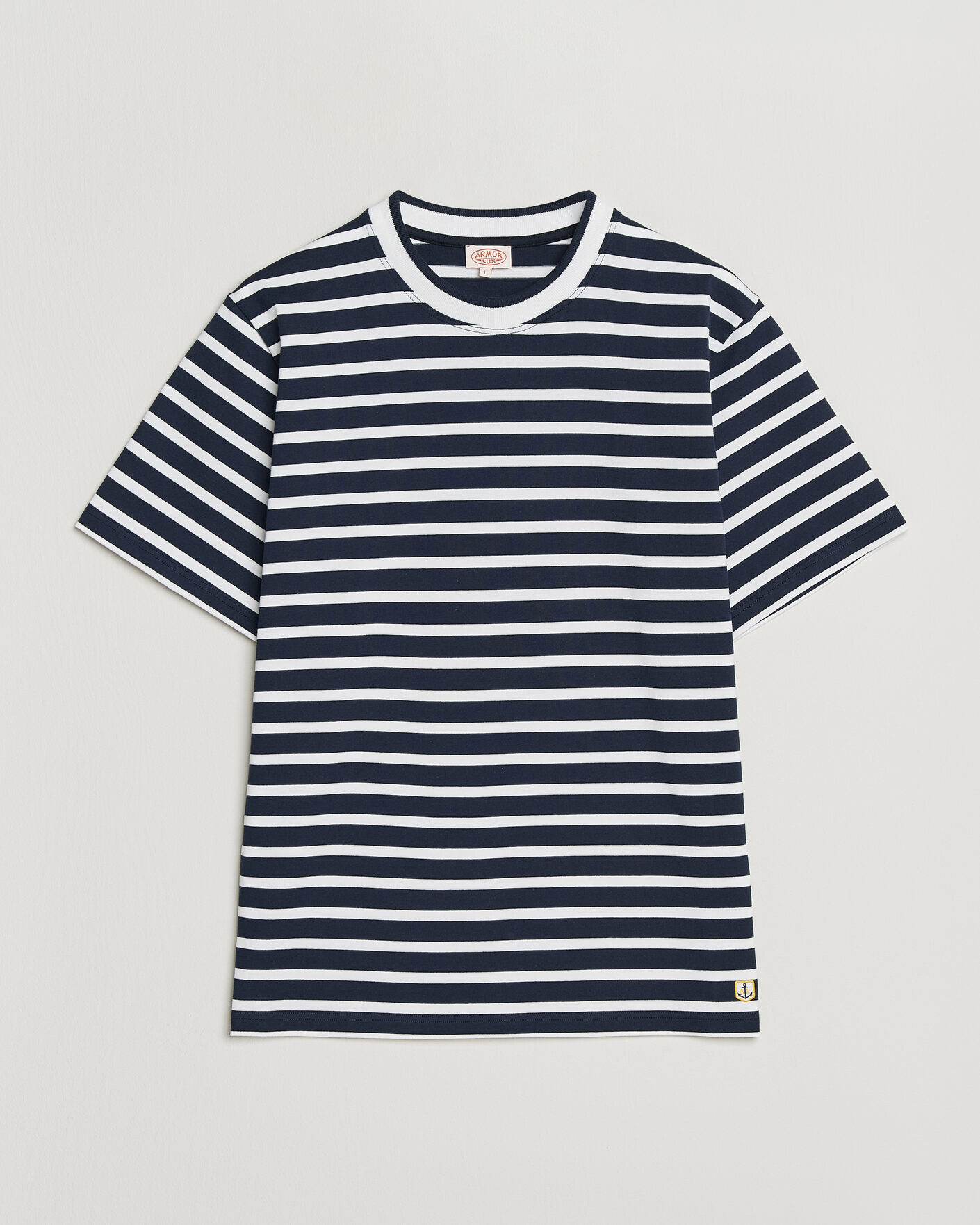 Men |  | Armor-lux | Heritage Callac Stripe T-Shirt Marine/Blanc