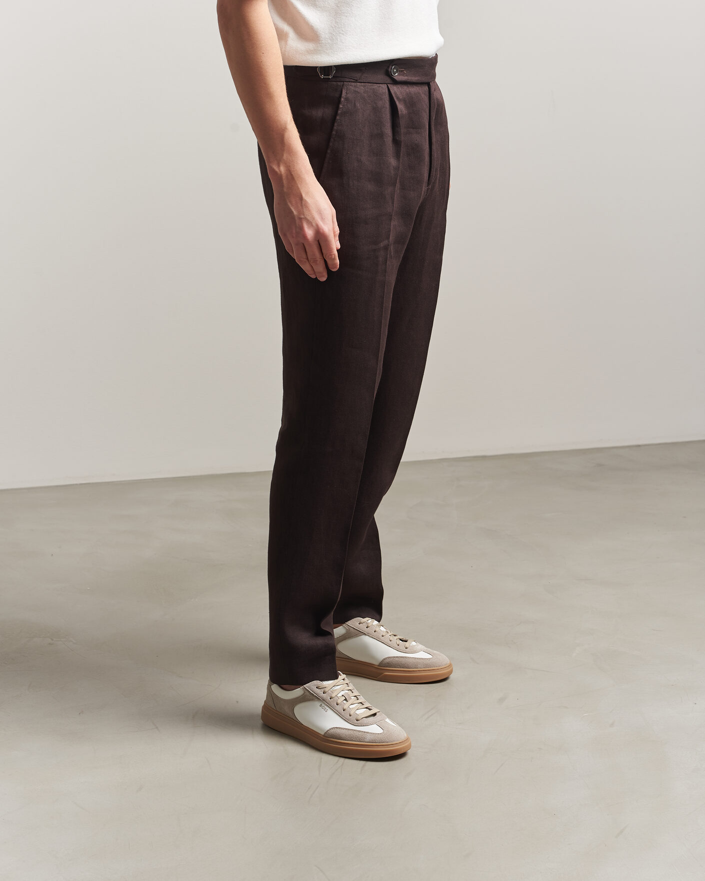 Men | Sneakers | BOSS BLACK | Kieran Suede/Nylon Sneaker Medium Beige