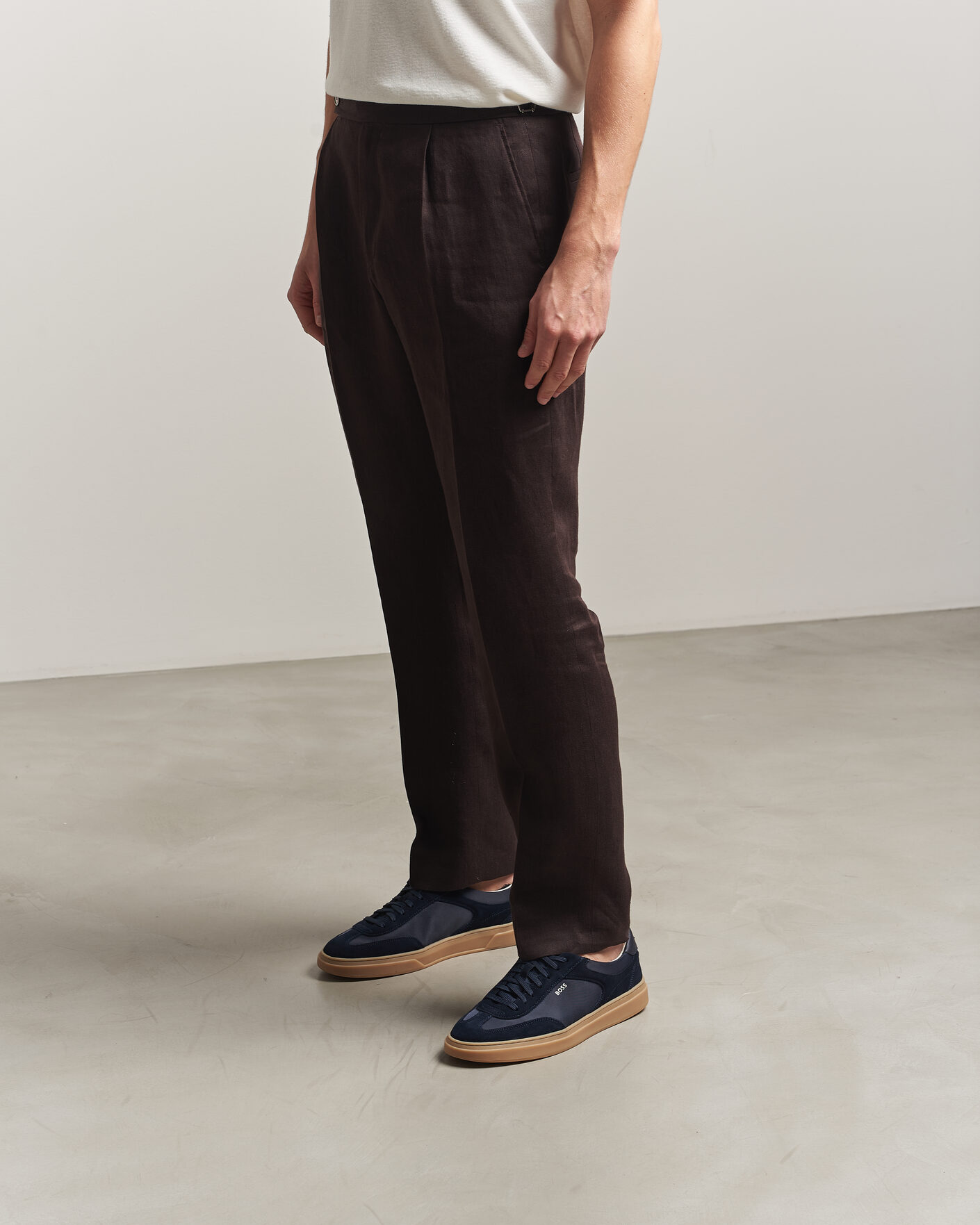 Men | Sneakers | BOSS BLACK | Kieran Suede/Nylon Sneaker Dark Blue