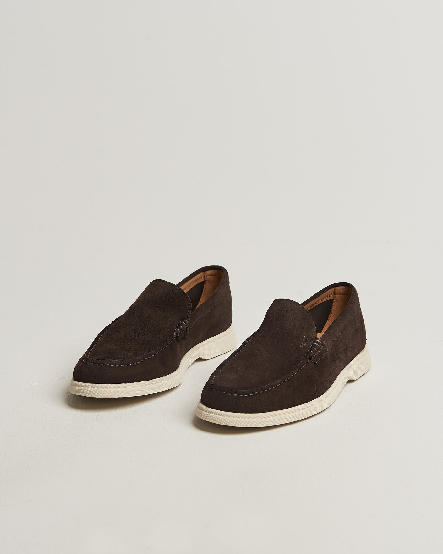 Men | Loafers | BOSS BLACK | Sienne Suede Loafer Dark Brown
