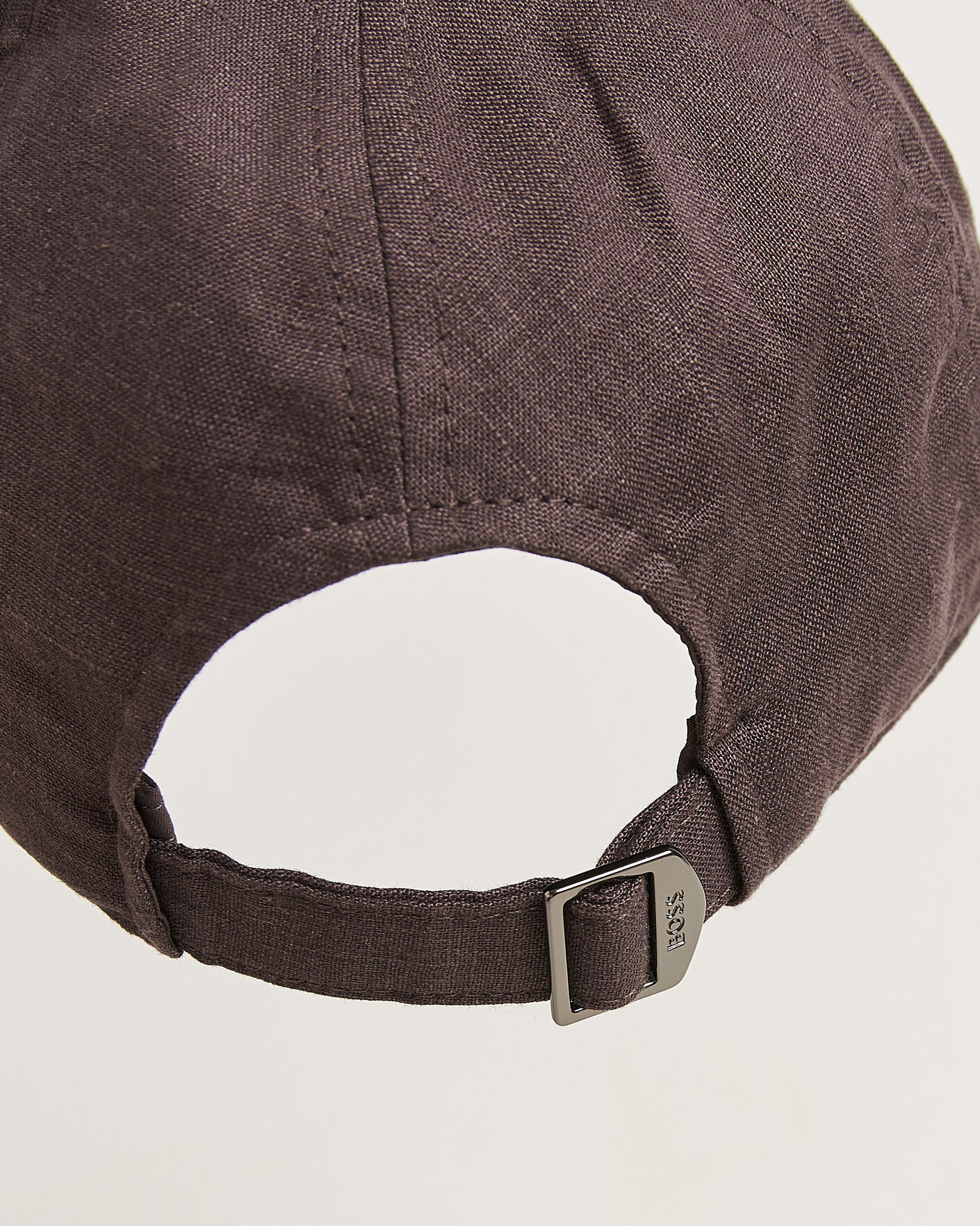Men | Hats & Caps | BOSS BLACK | Zed Linen Cap Dark Brown