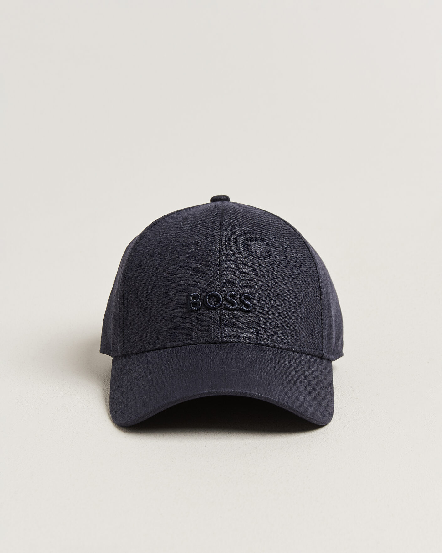 Men | Hats & Caps | BOSS BLACK | Zed Linen Cap Dark Blue