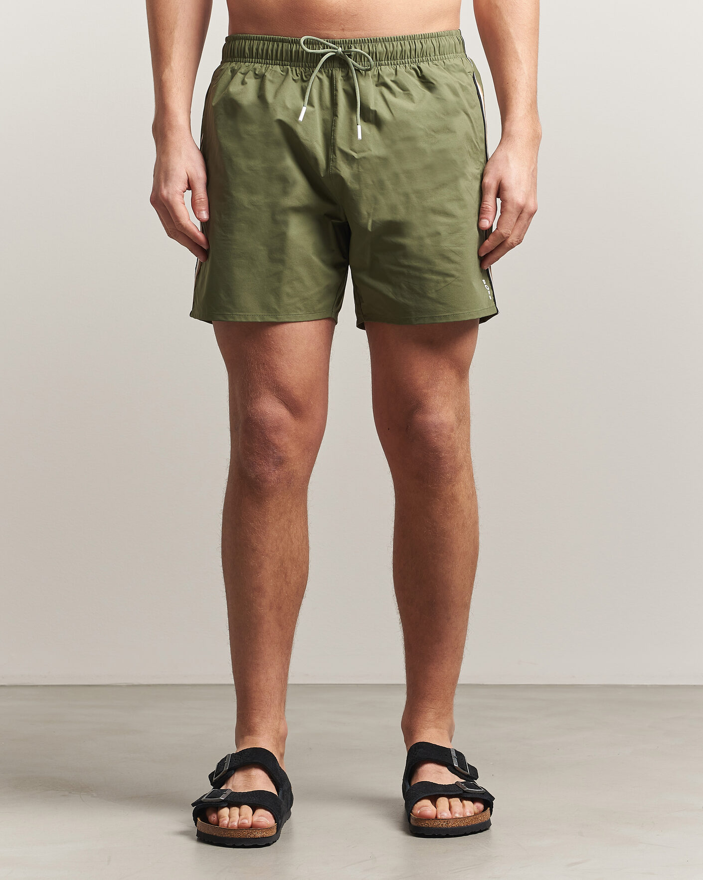 Men | Swimwear | BOSS BLACK | Iconic Swimshorts Open Green