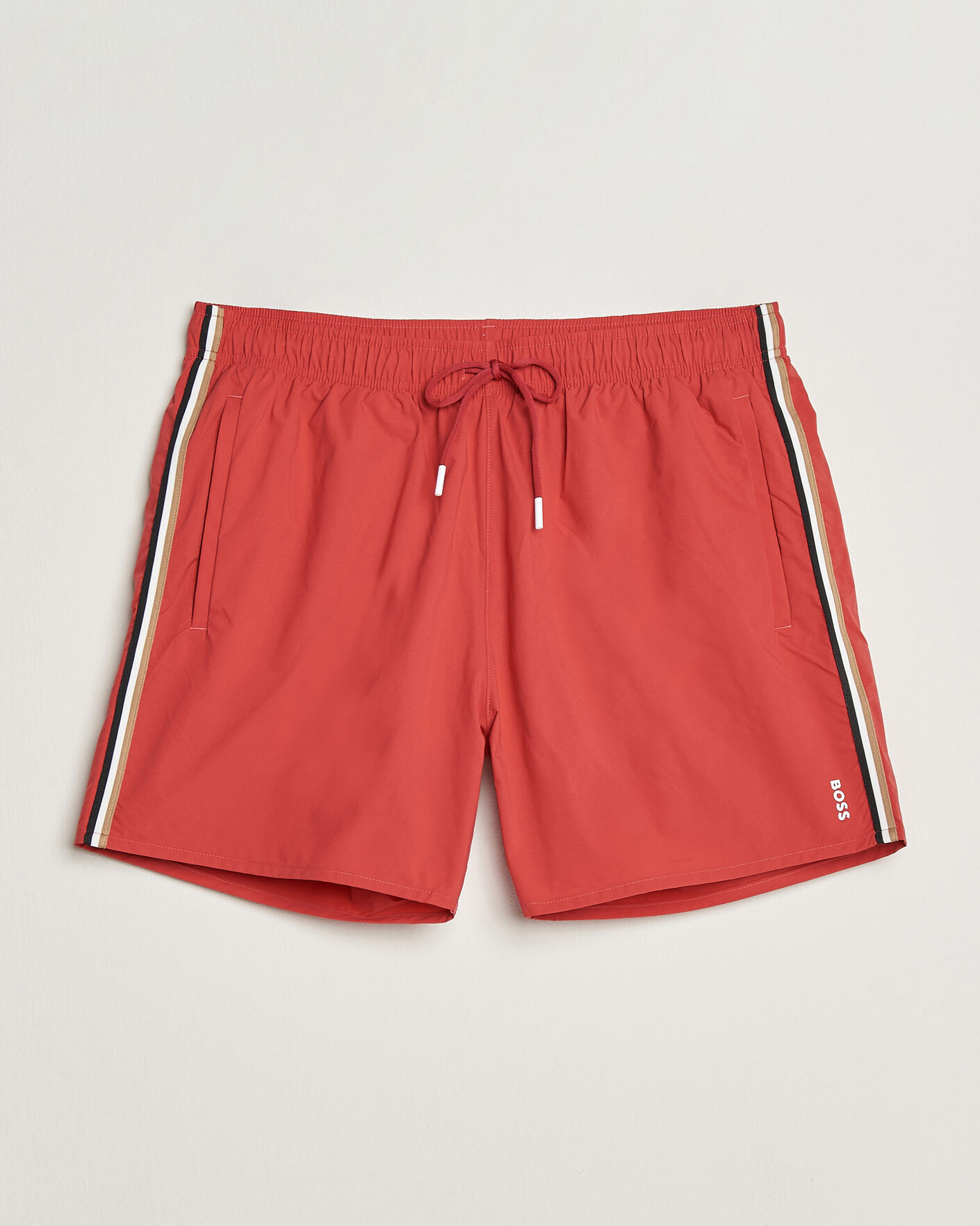 Men | Swimwear | BOSS BLACK | Iconic Swimshorts Dark Red