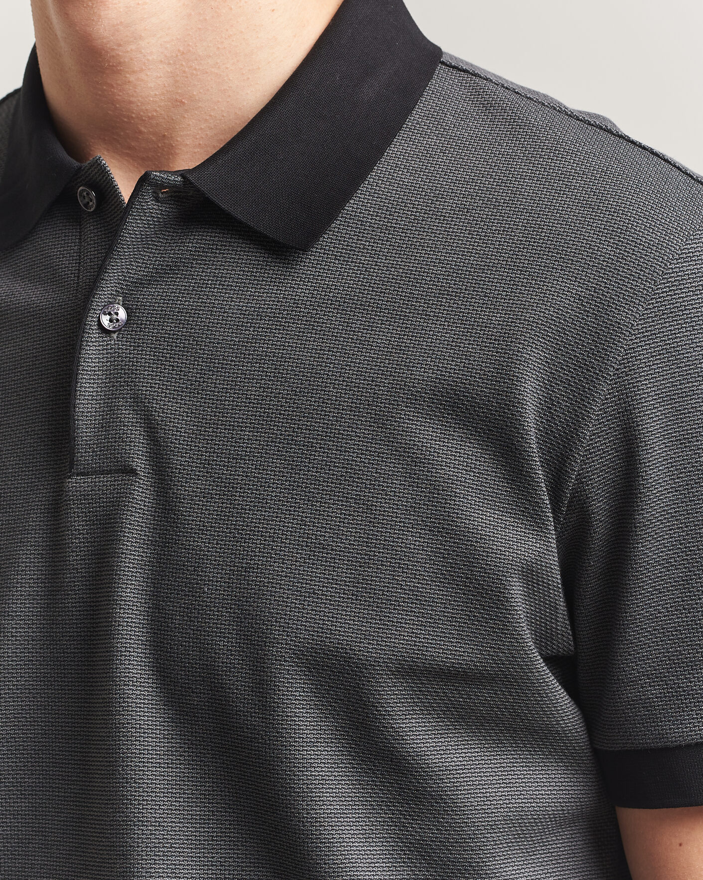 Men | Polo Shirts | BOSS BLACK | Parlay Jersey Polo Black