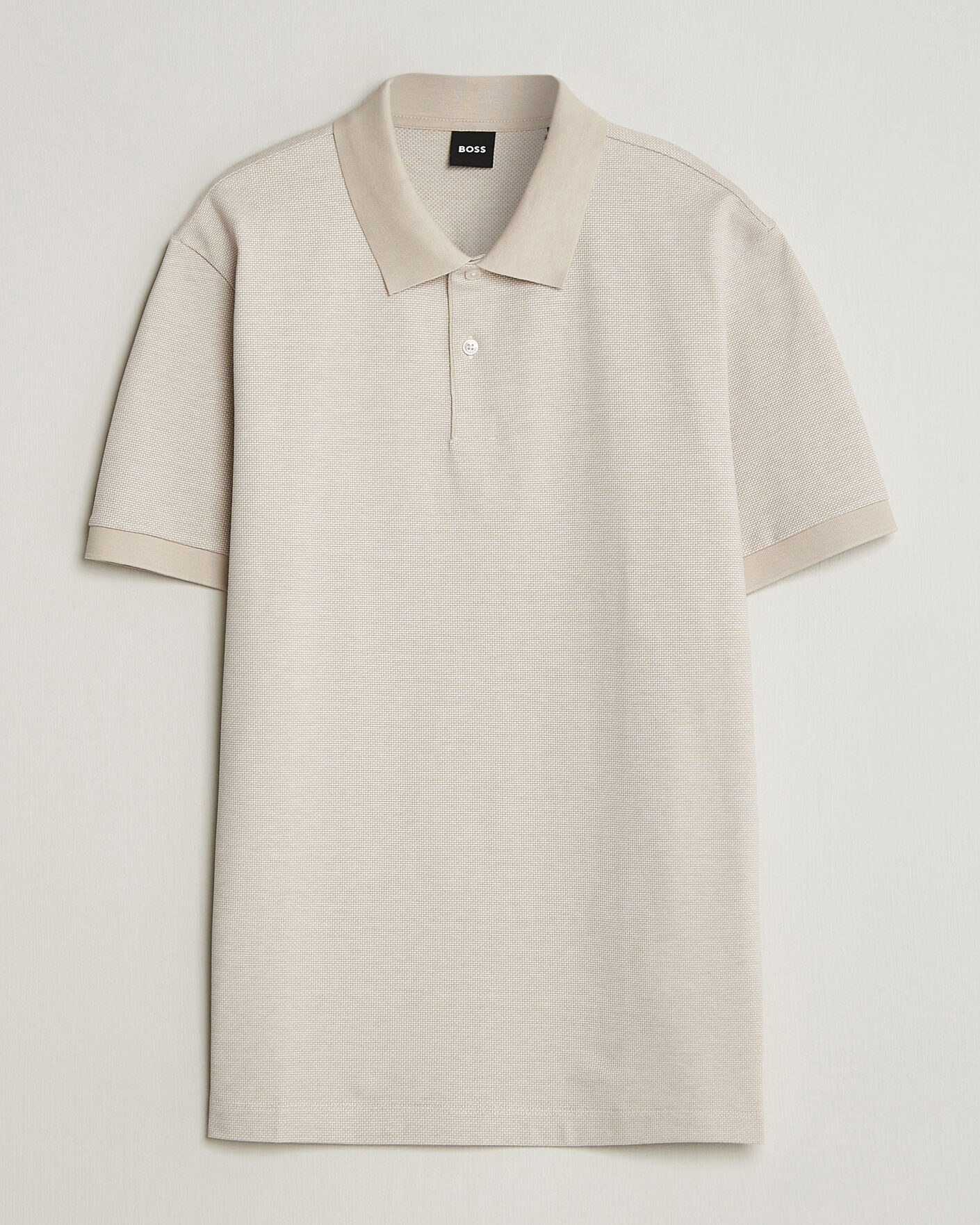 Men | Polo Shirts | BOSS BLACK | Parlay Jersey Polo Open Beige