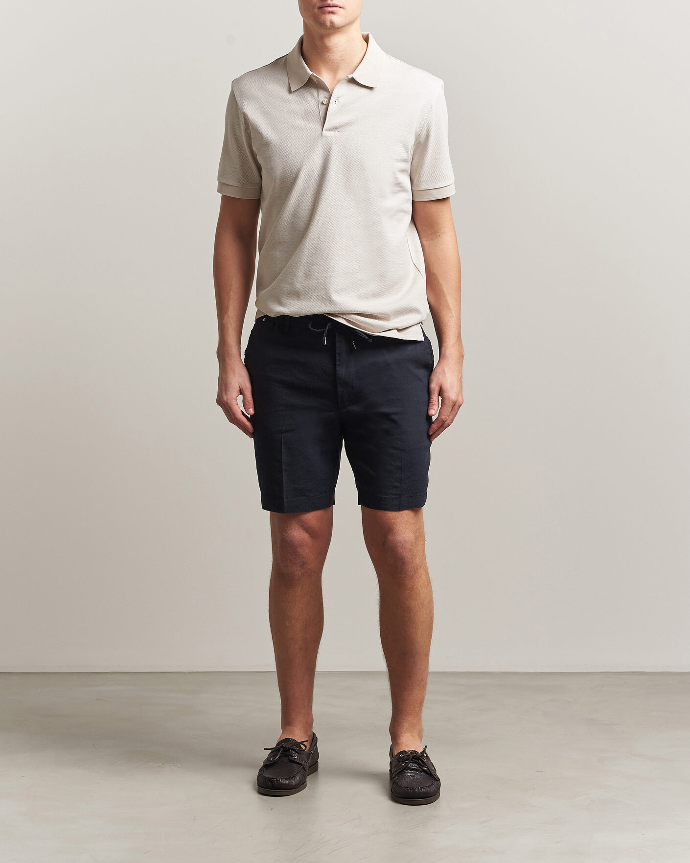 Men | Polo Shirts | BOSS BLACK | Parlay Jersey Polo Open Beige
