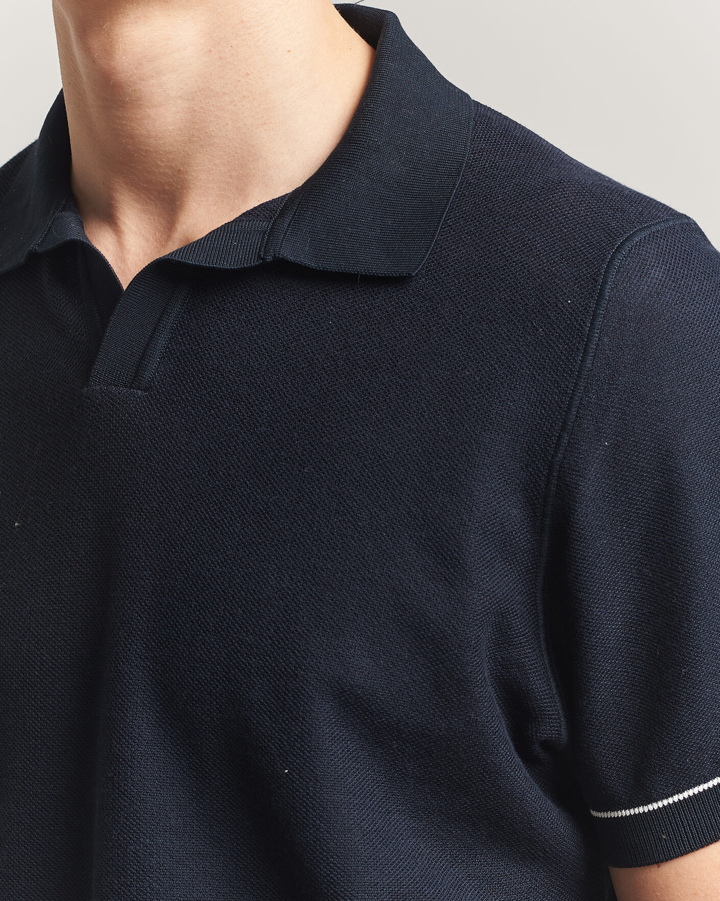 Men | Polo Shirts | BOSS BLACK | Narciso Knitted Polo Dark Blue