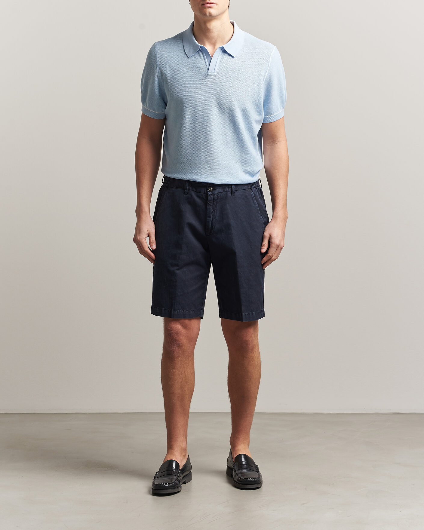 Men | Polo Shirts | BOSS BLACK | Narciso Knitted Polo Light Blue