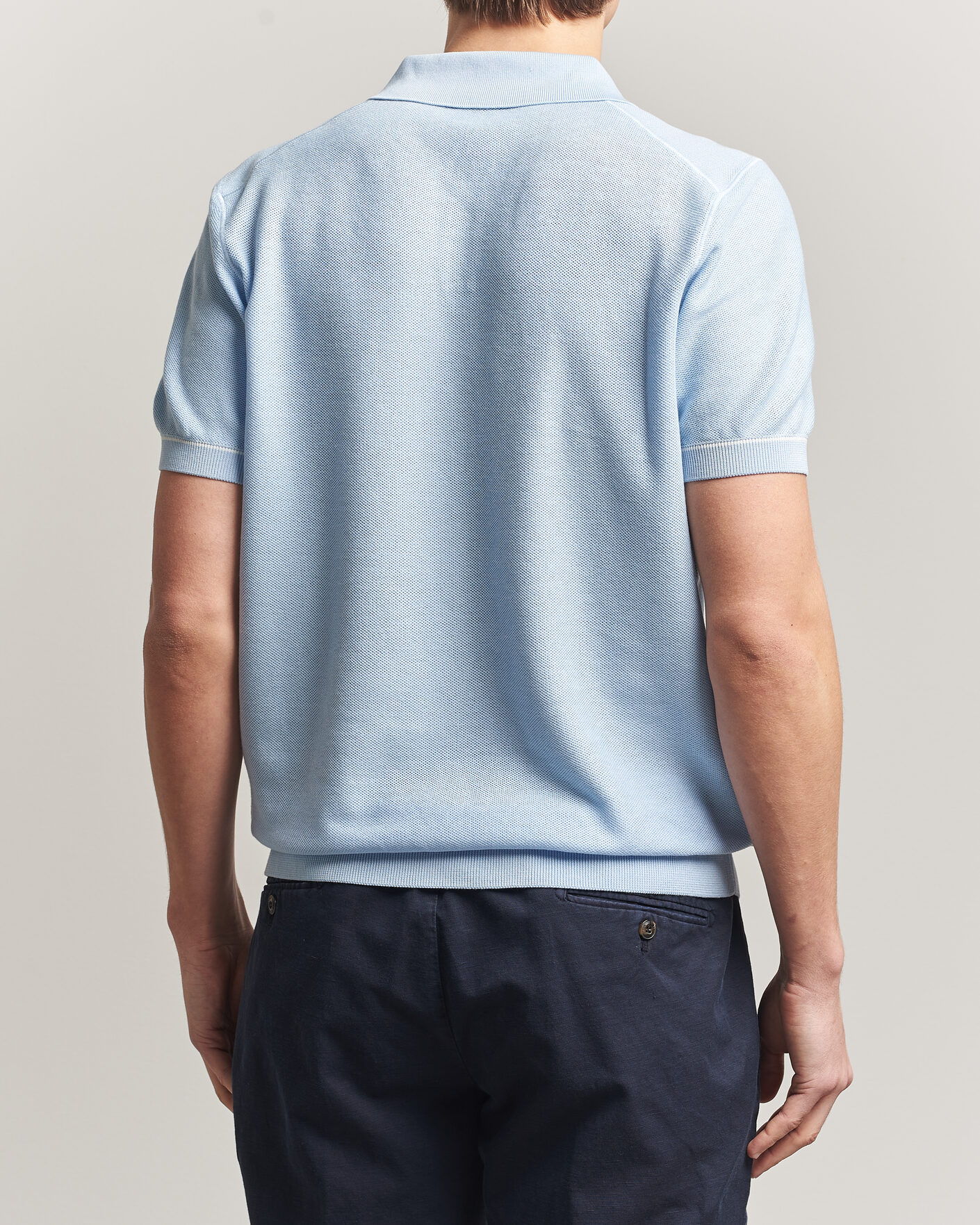 Men | Polo Shirts | BOSS BLACK | Narciso Knitted Polo Light Blue
